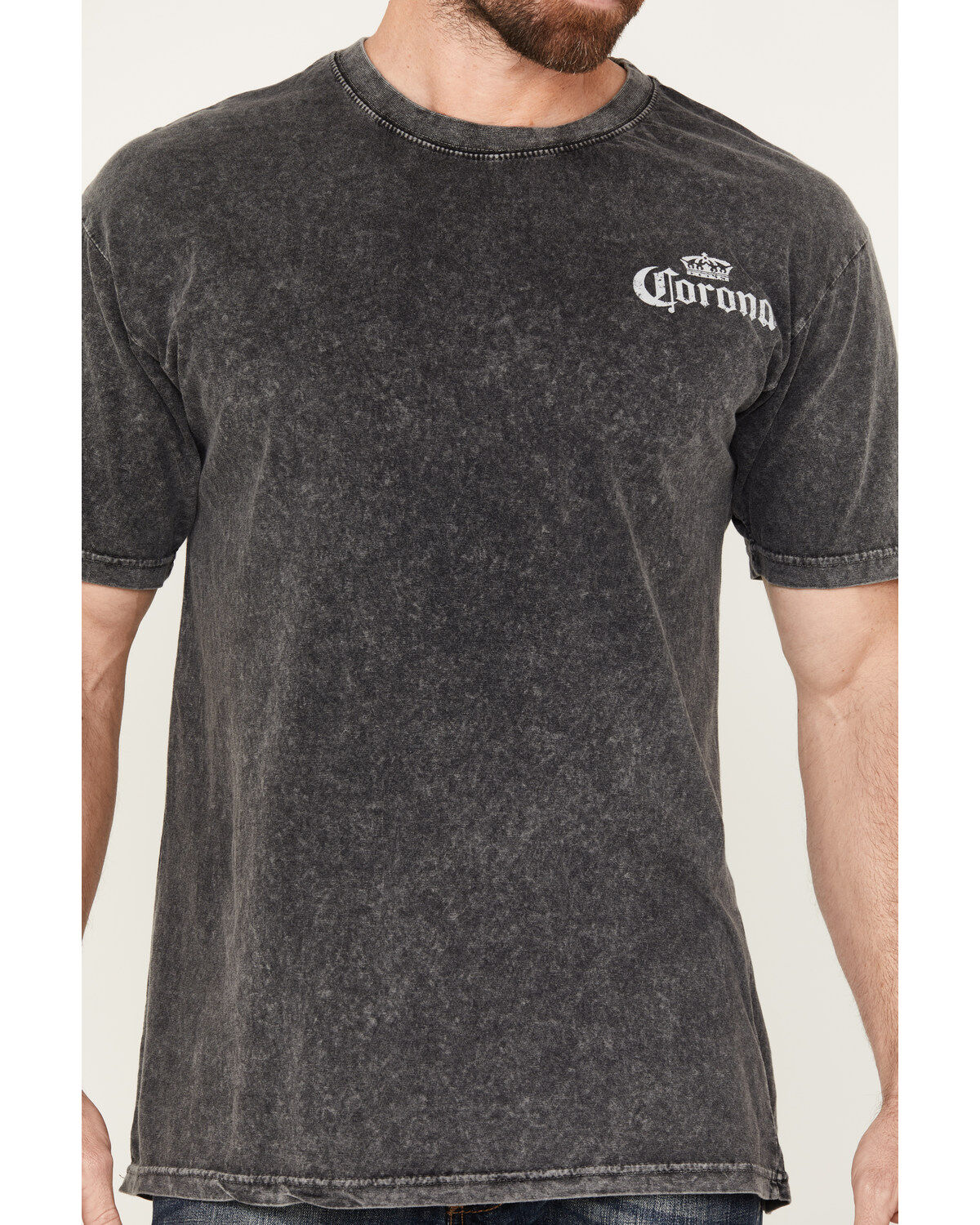 Changes Men's Corona Skull Logo Short Sleeve Graphic T-Shirt