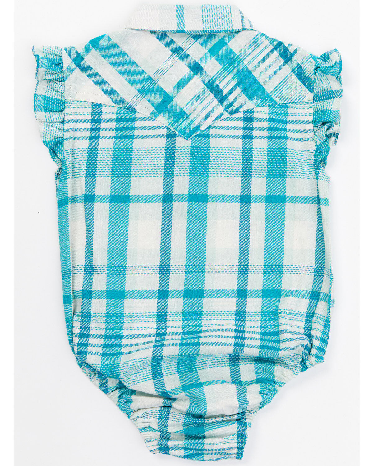 Shyanne Infant Girls' Short Sleeve Plaid Print Onesie