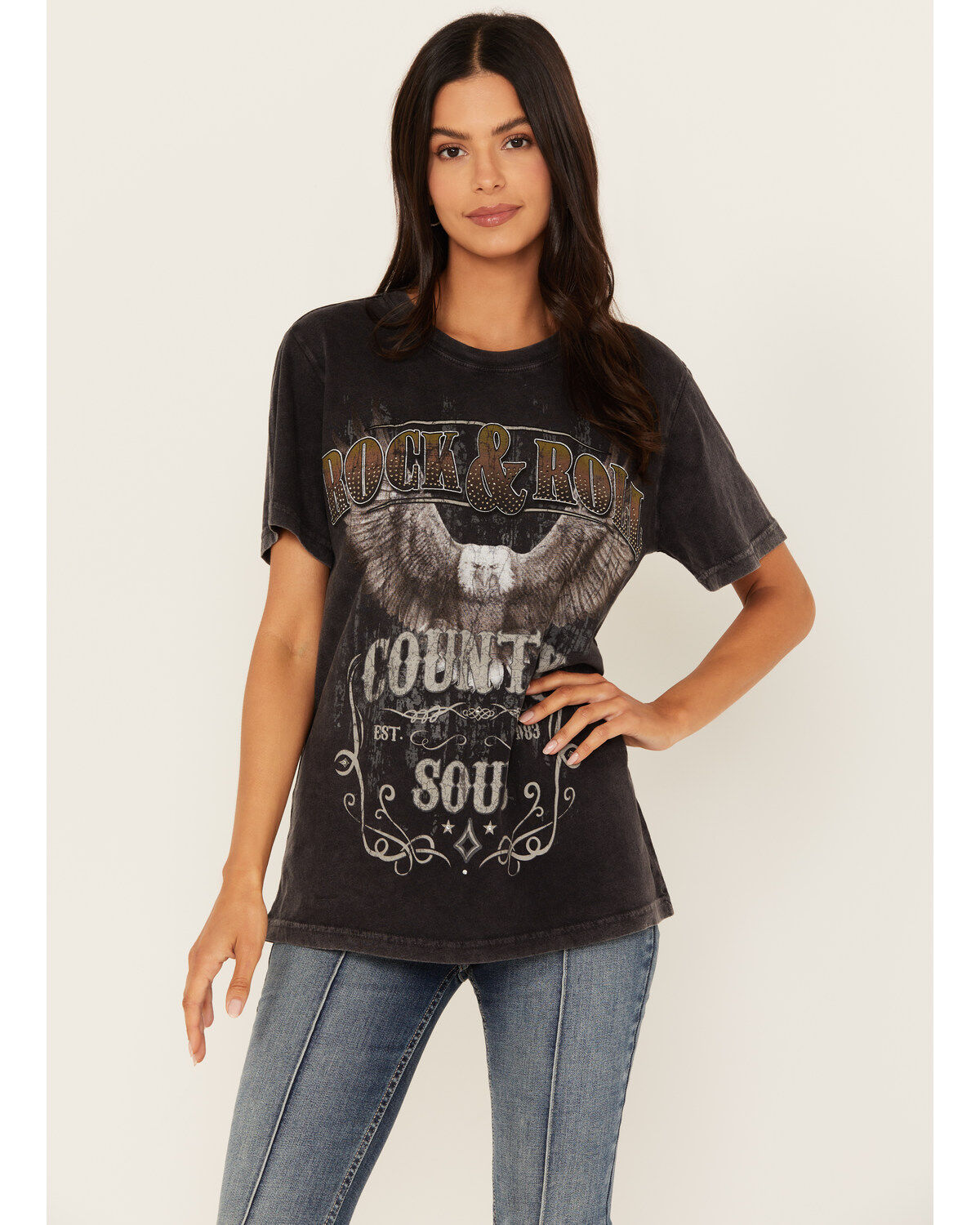 Idyllwind Women's Jennie Rhinestone Short Sleeve Graphic Tee