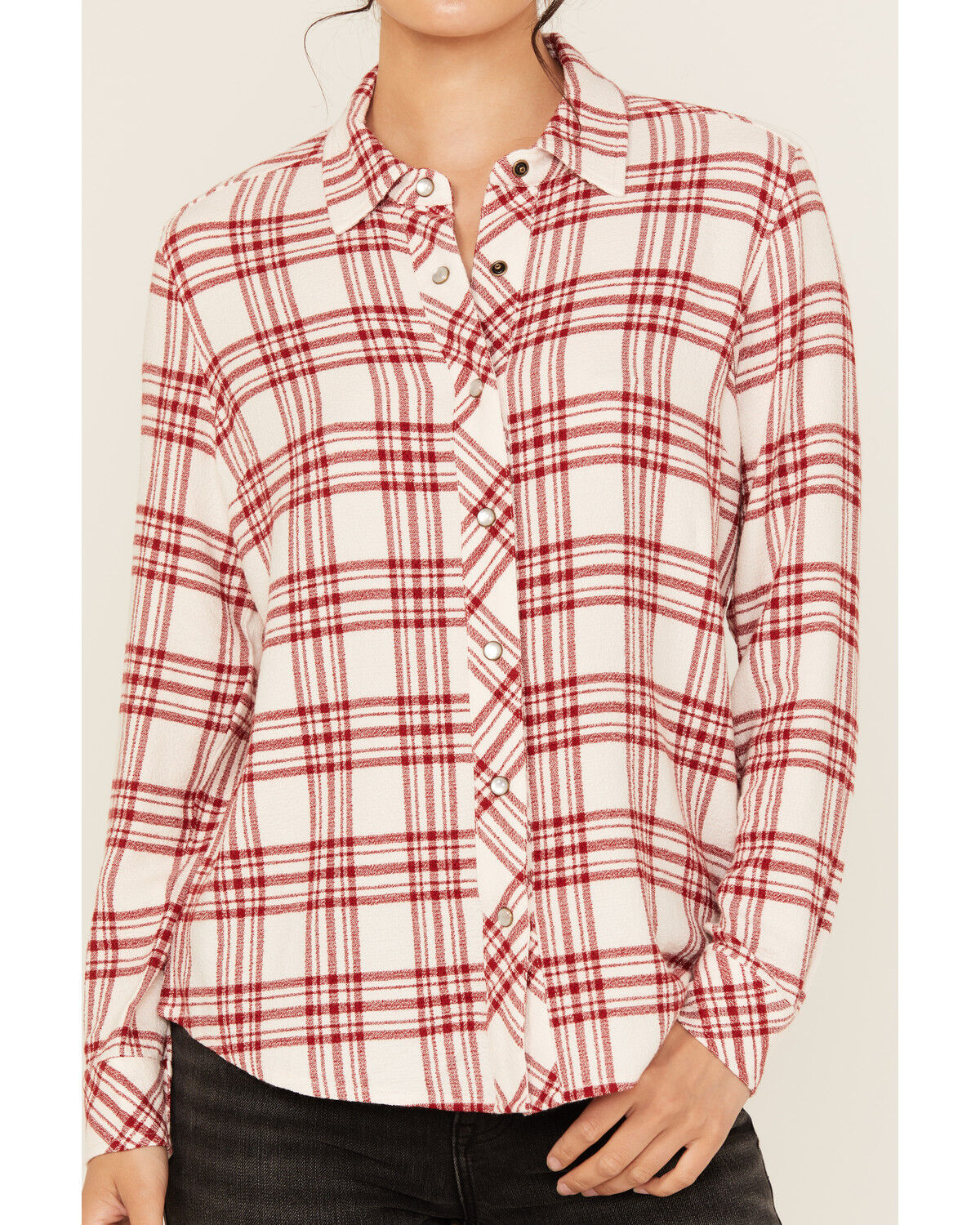 Idyllwind Women's Anna Plaid Print Long Sleeve Snap Western Shirt