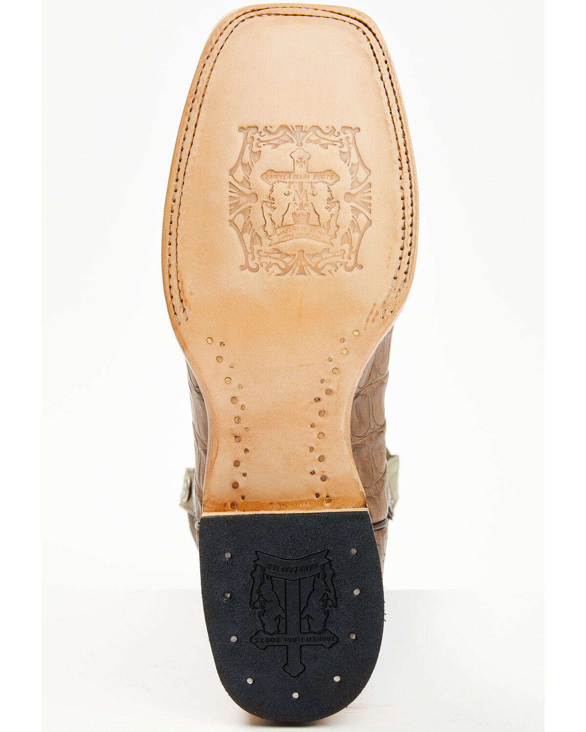 Tanner Mark Men's Exotic Caiman Tall Western Boots - Broad Square Toe