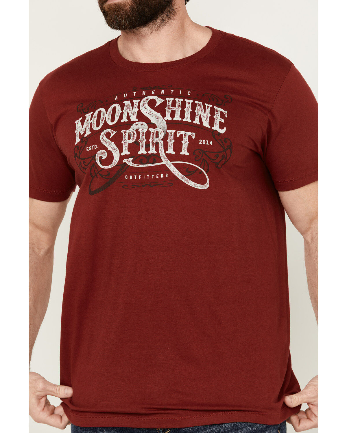 Moonshine Spirit Men's Authentic Short Sleeve Graphic T-Shirt
