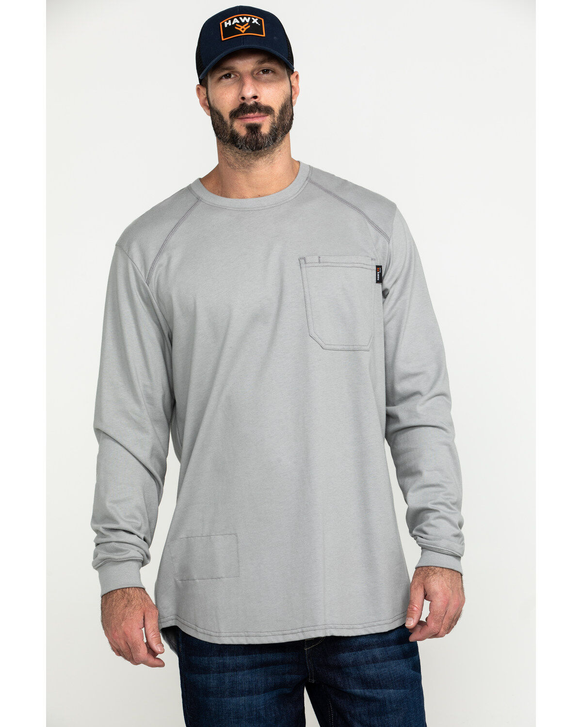 Hawx Men's FR Pocket Long Sleeve Work T-Shirt - Tall