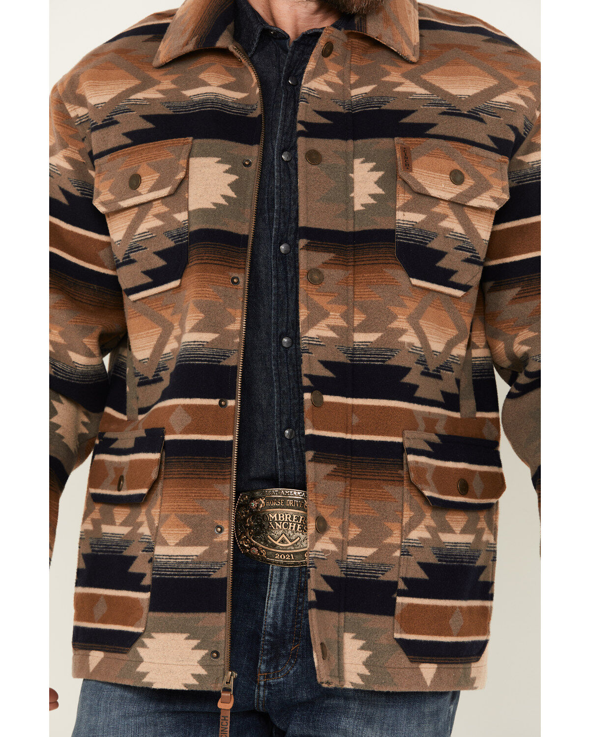 Cinch Men's Southwestern Print Snap Jacket