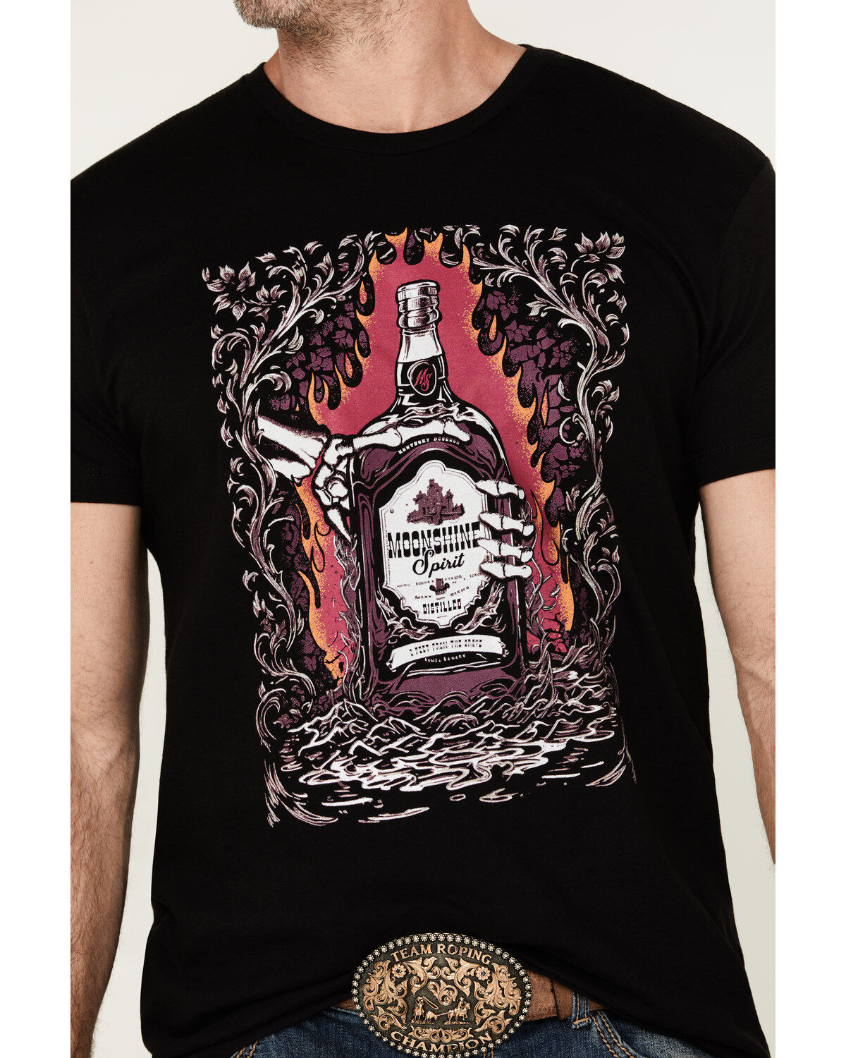 Moonshine Spirit Men's Distilled Short Sleeve Graphic T-Shirt