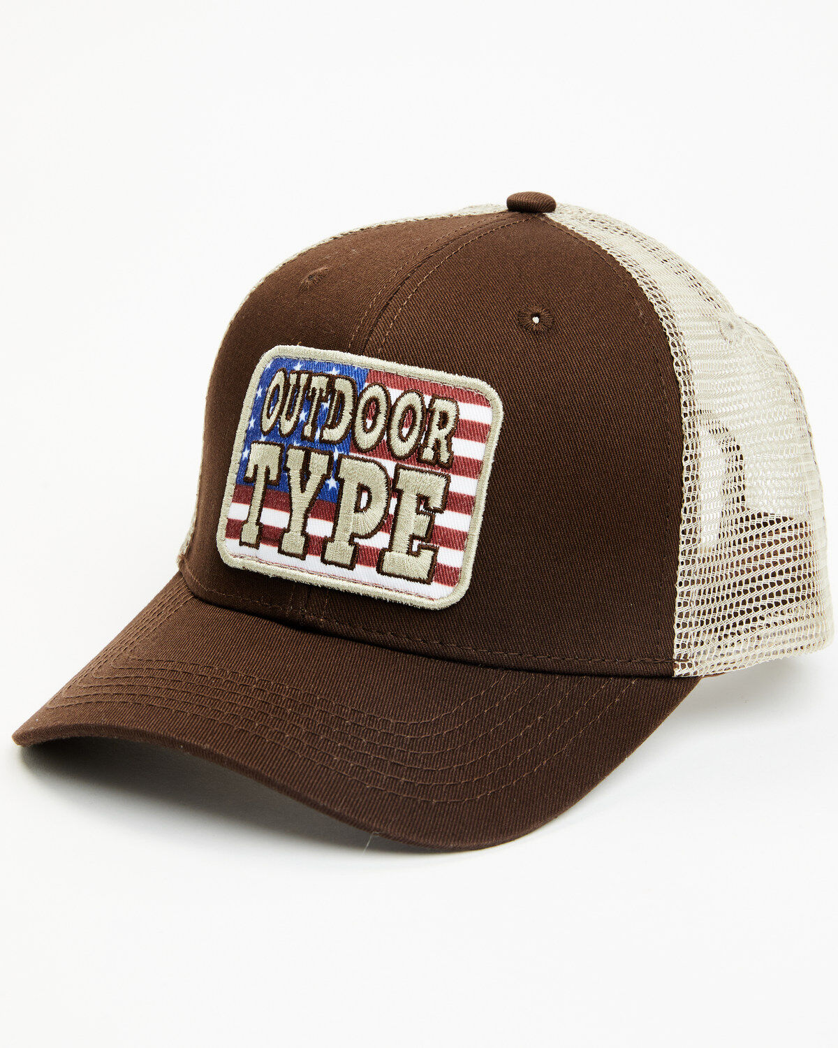 Brothers and Sons Men's Outdoor Type American Flag Patch Ball Cap