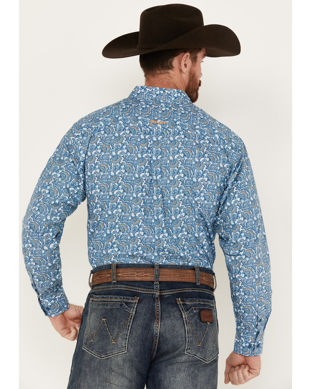 Ariat Men's Gentry Paisley Print Long Sleeve Button-Down Western Shirt
