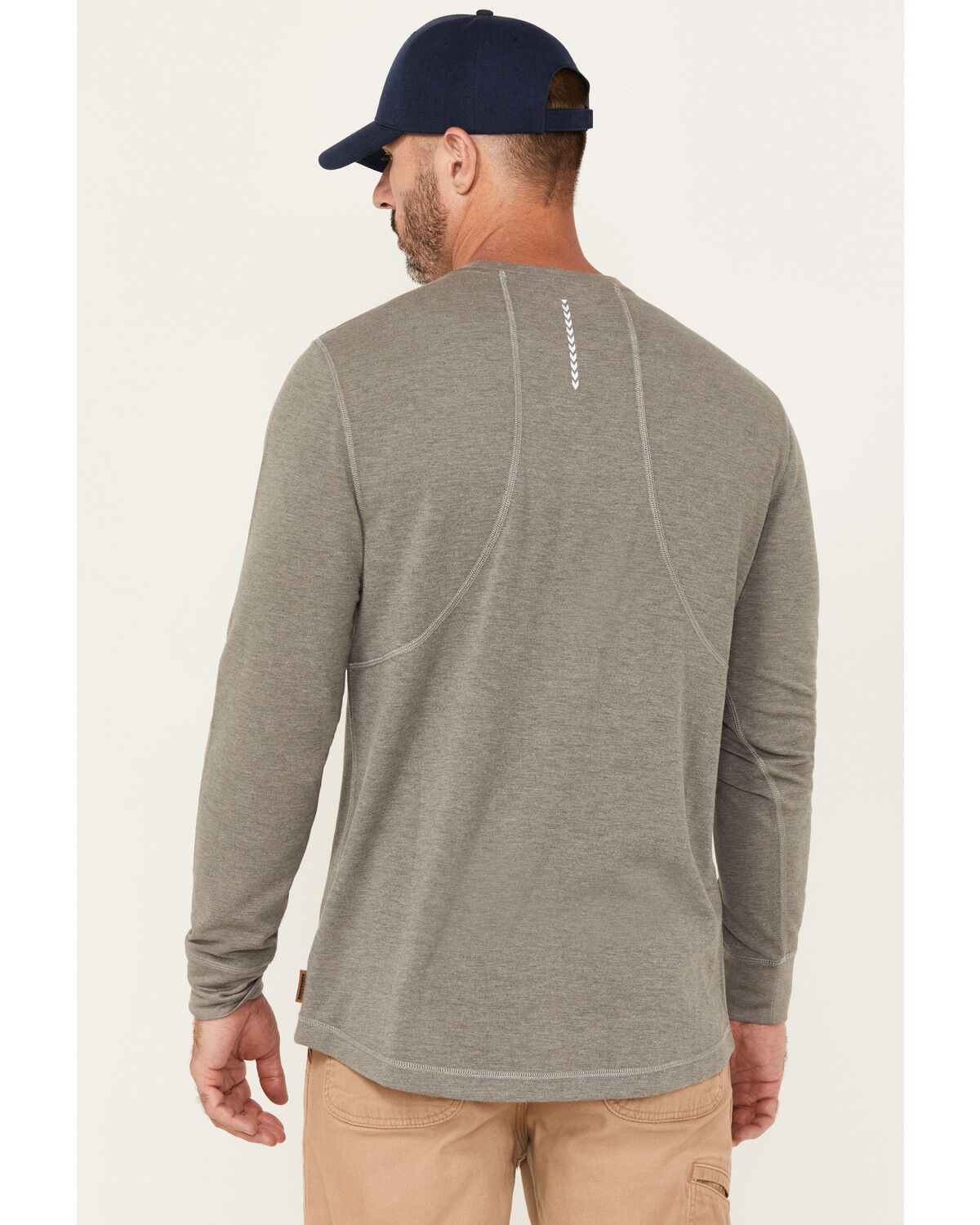 Lucky Brand Workwear Men's Textured Knit Long Sleeve Pocket Tee