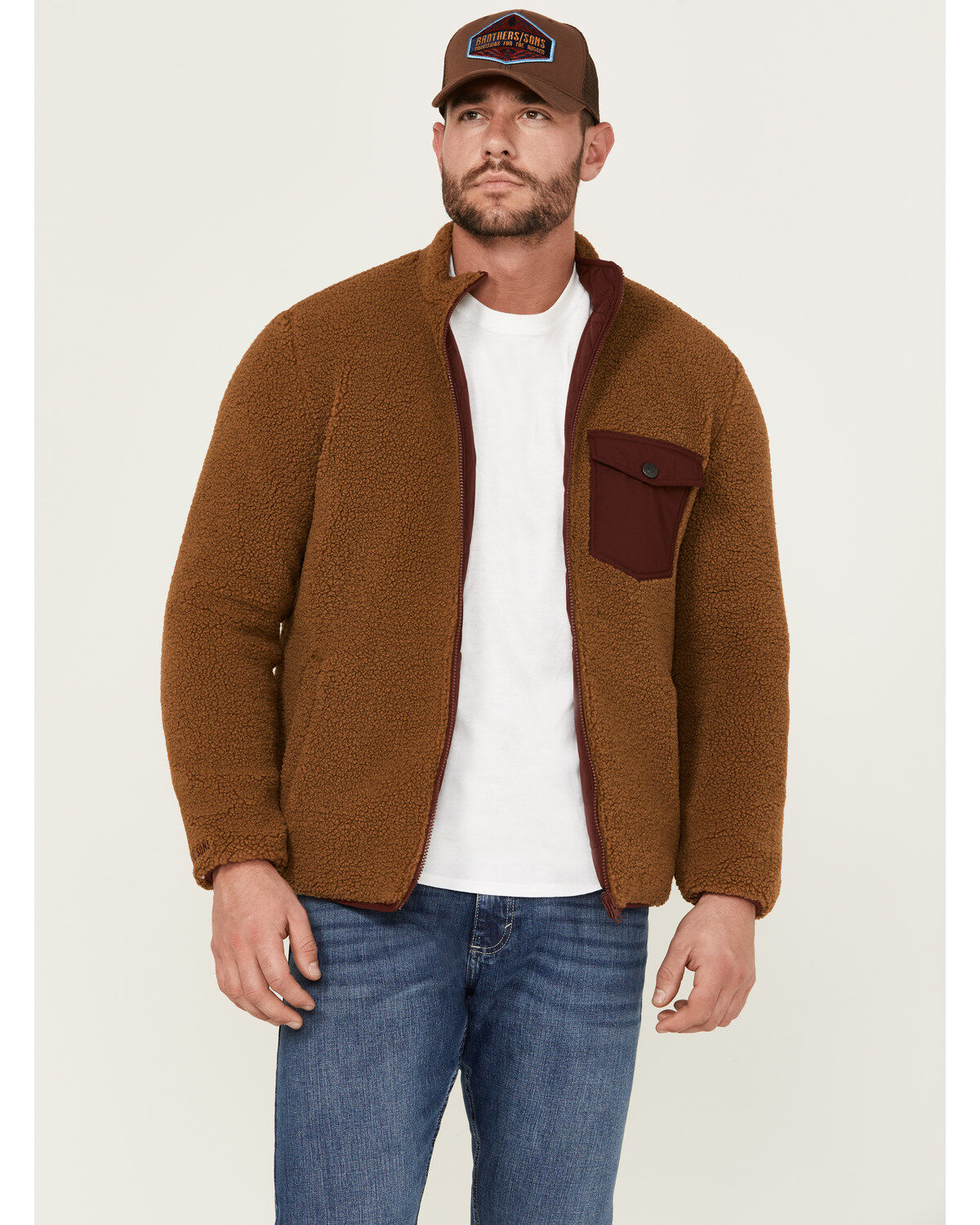 Brothers and Sons Men's Roane Lightweight Insulated Reversible Puffer Jacket