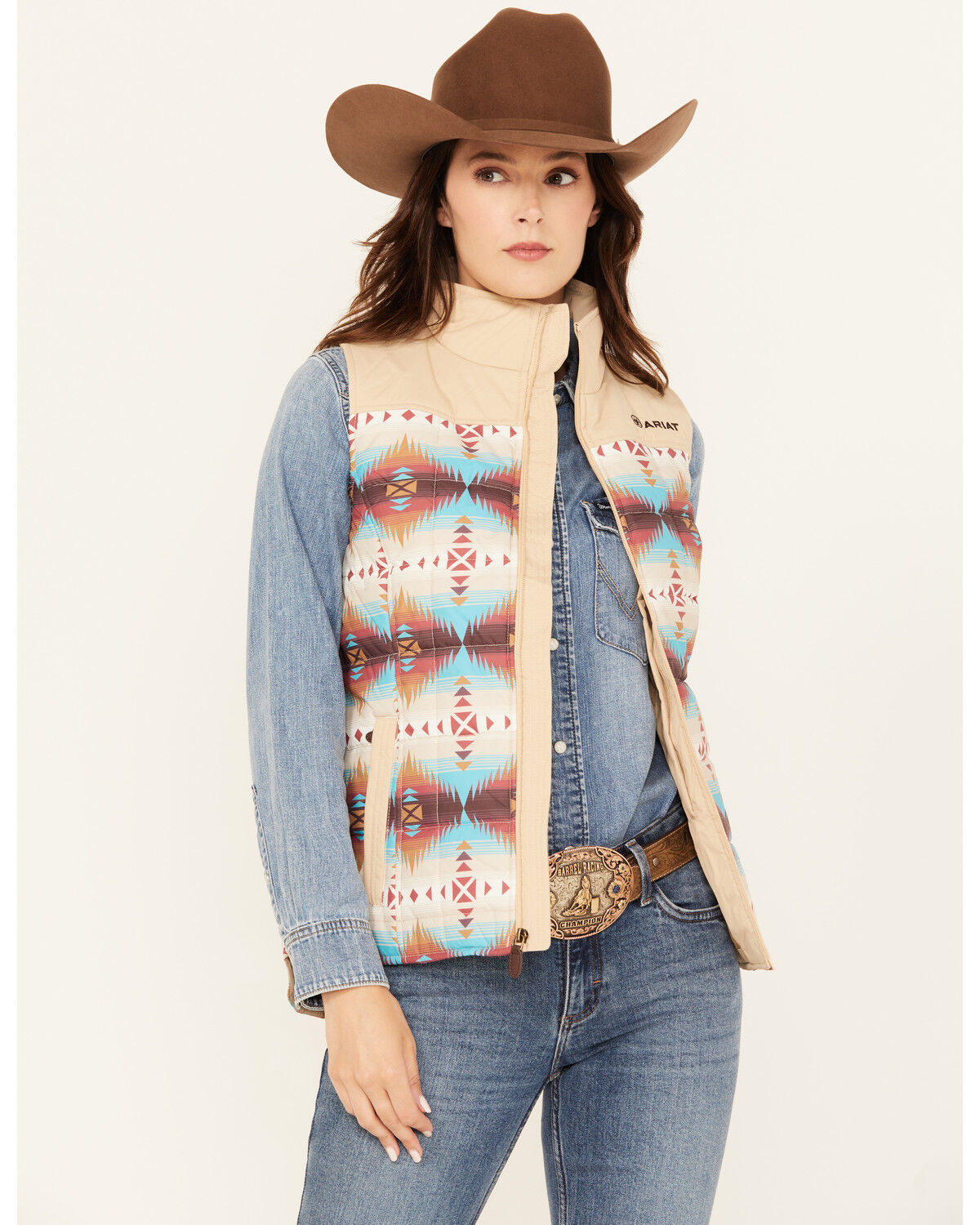 Ariat Women's Southwestern Print Insulated Vest