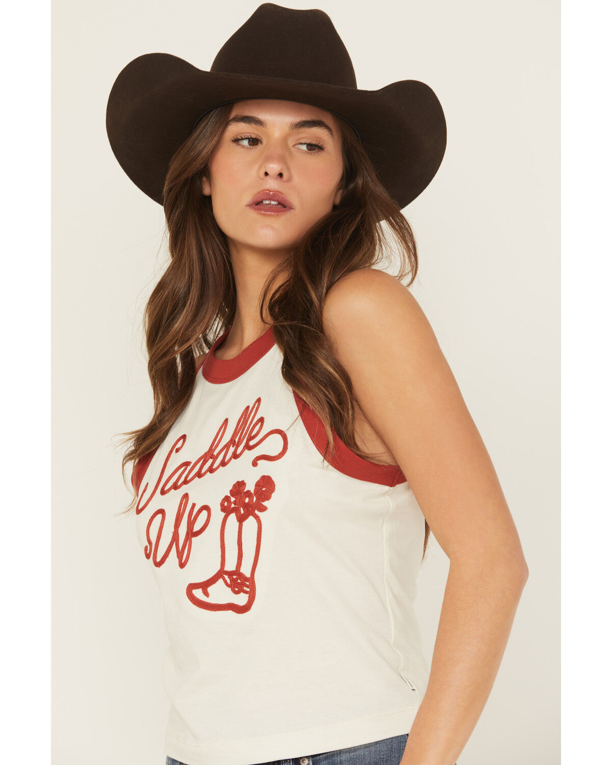 Wrangler Women's Saddle Up Embroidered Tank Top