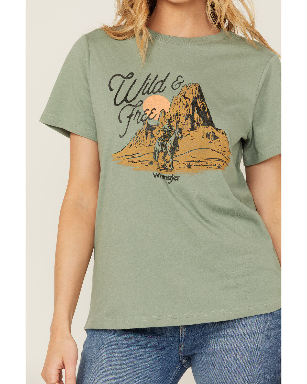 Wrangler Women's Wild & Free Short Sleeve Graphic Tee