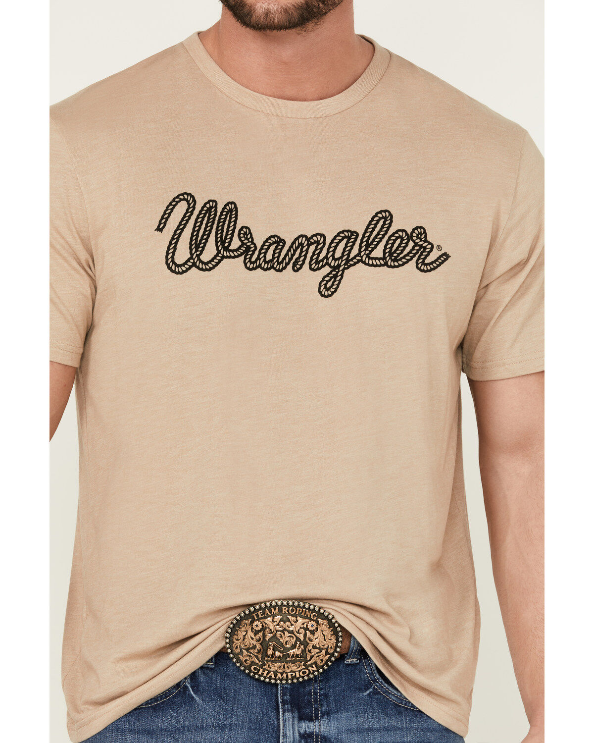Wrangler Men's Rope Logo Short Sleeve Graphic Print T-Shirt