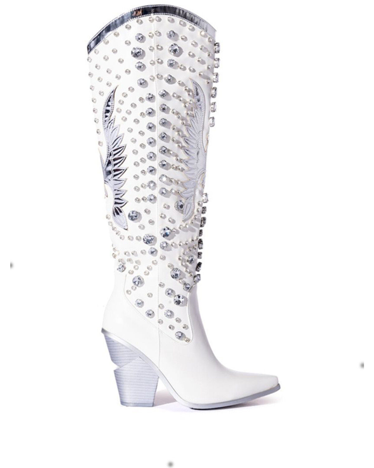 Azalea Wang Women's Upbeat Rhinestone Western Boots - Snip Toe