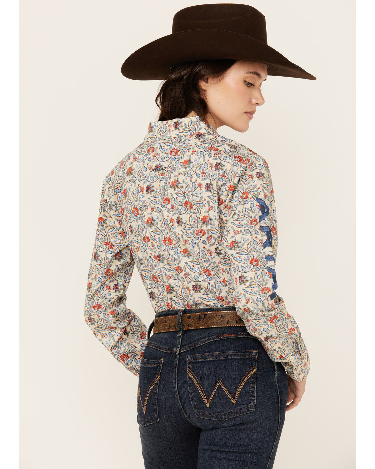 Ariat Women's Boot Barn Exclusive Team Kirby Floral Print Long Sleeve Button-Down Western Shirt