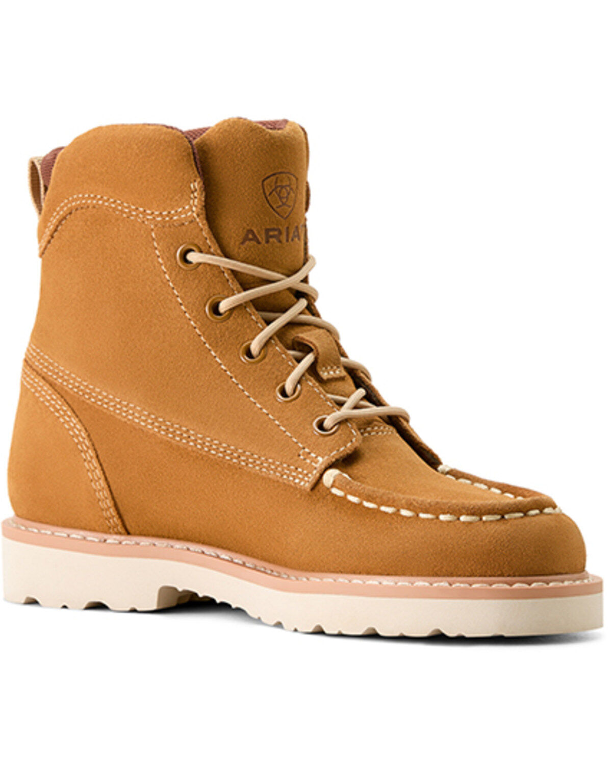 Ariat Boys' Rebar Lift Suede Boots - Moc Toe