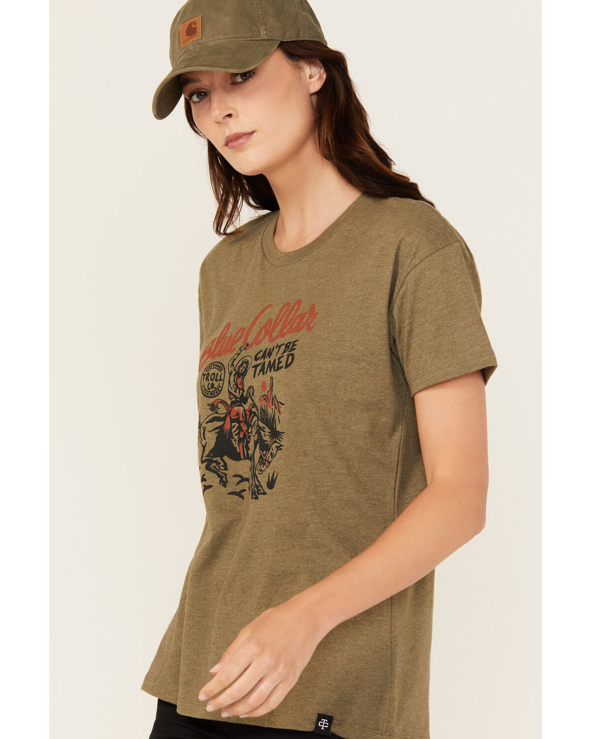 Troll Co Women's Can't Be Tamed Short Sleeve Graphic Tee