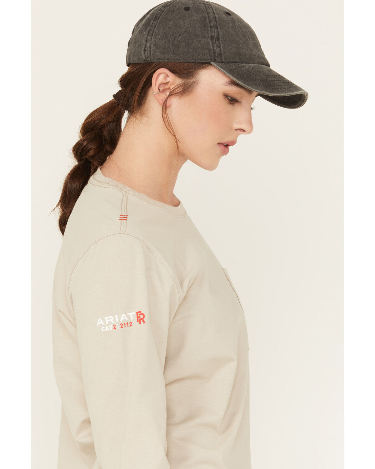 Ariat Women's FR Stretch Logo Long Sleeve Work Tee