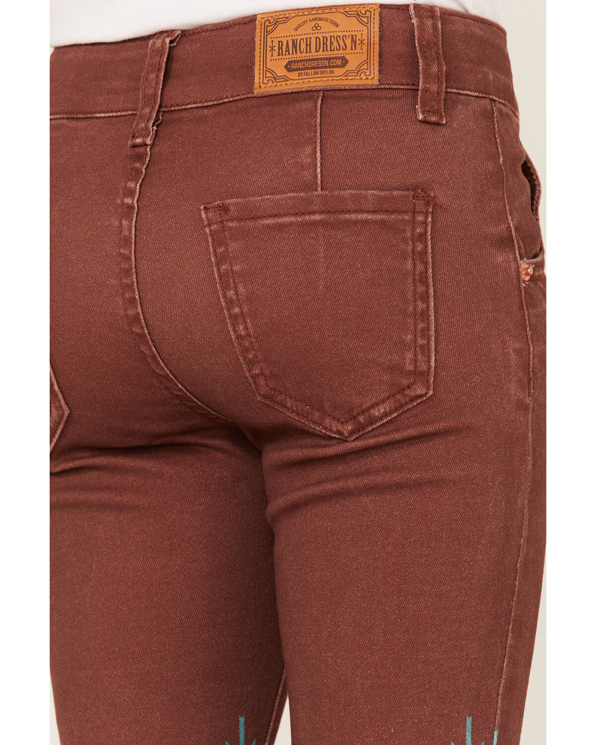 Ranch Dress'n Girls' Dakota Southwestern Print Mid Rise Super Flare Jeans