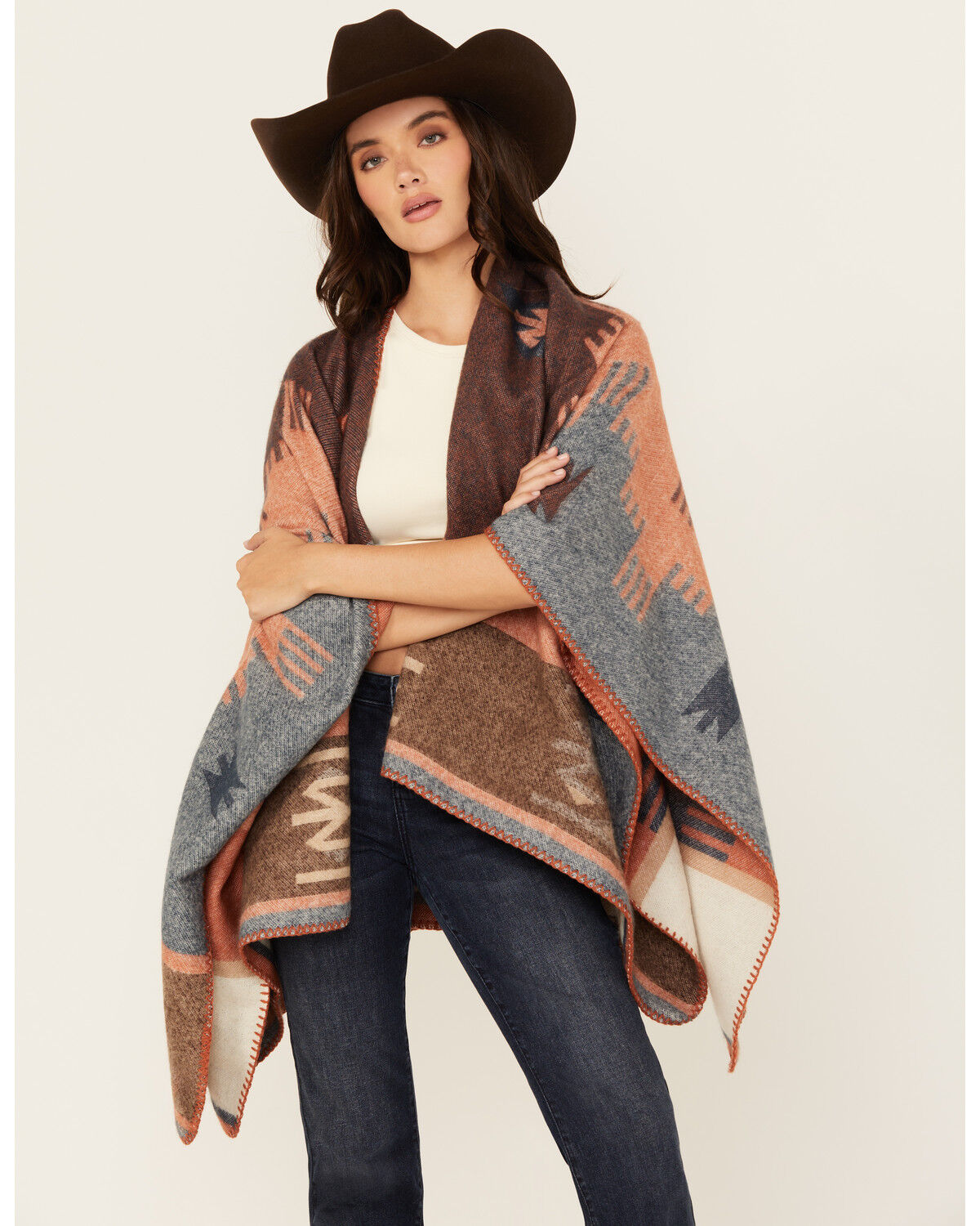 Shyanne Women's Southwestern Print Shawl