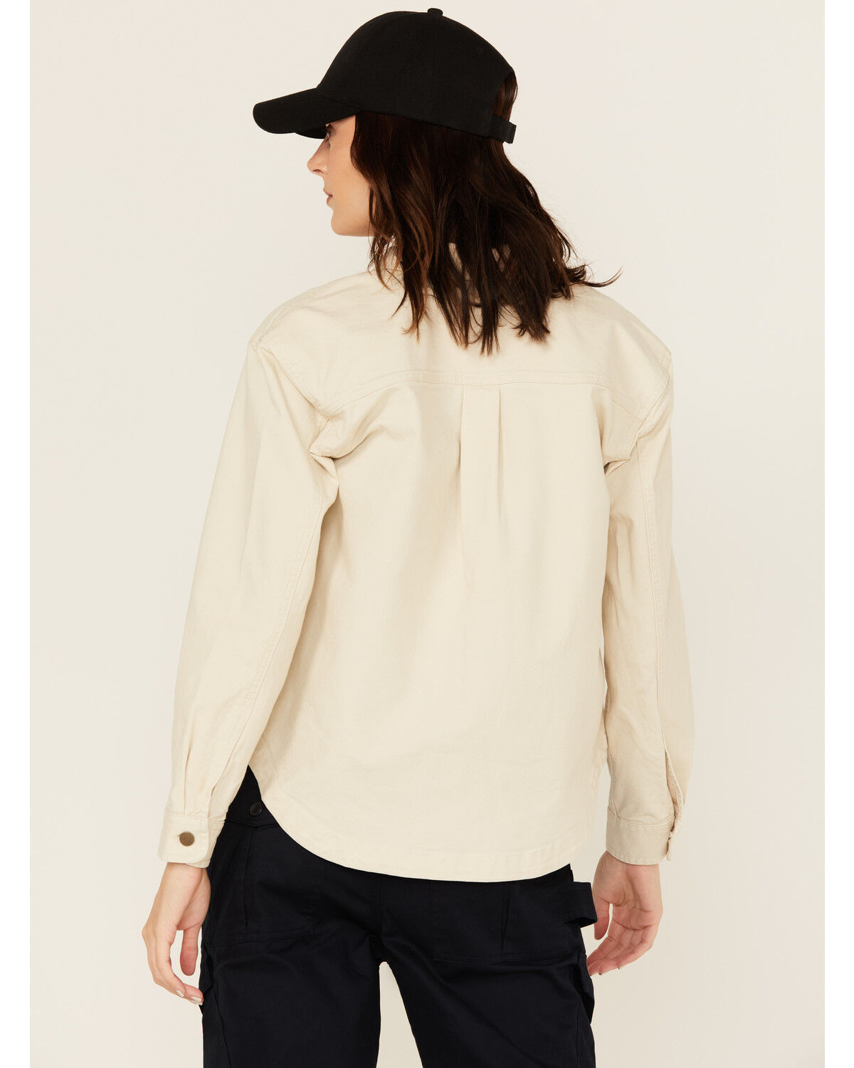 Carhartt Women's Rugged FleX™ Loose Fit Heavyweight Duck Long Sleeve Button-Down Overshirt