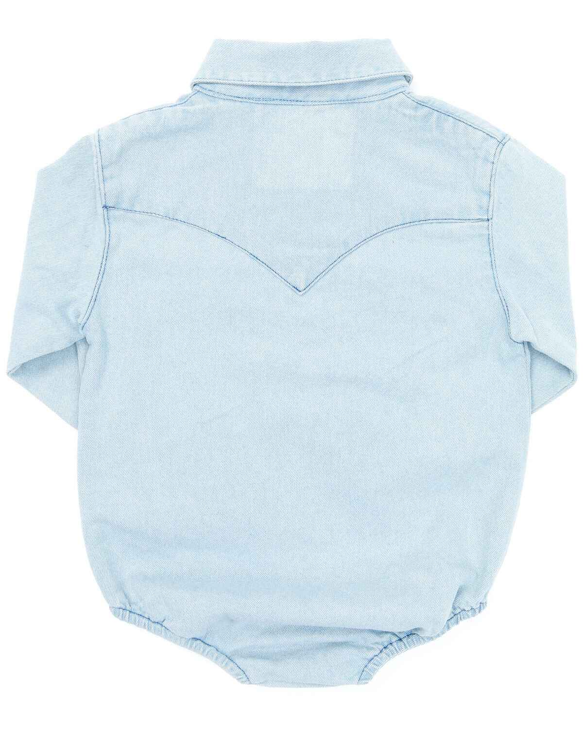 Wrangler Infant Boys' Long Sleeve Collared Onesie