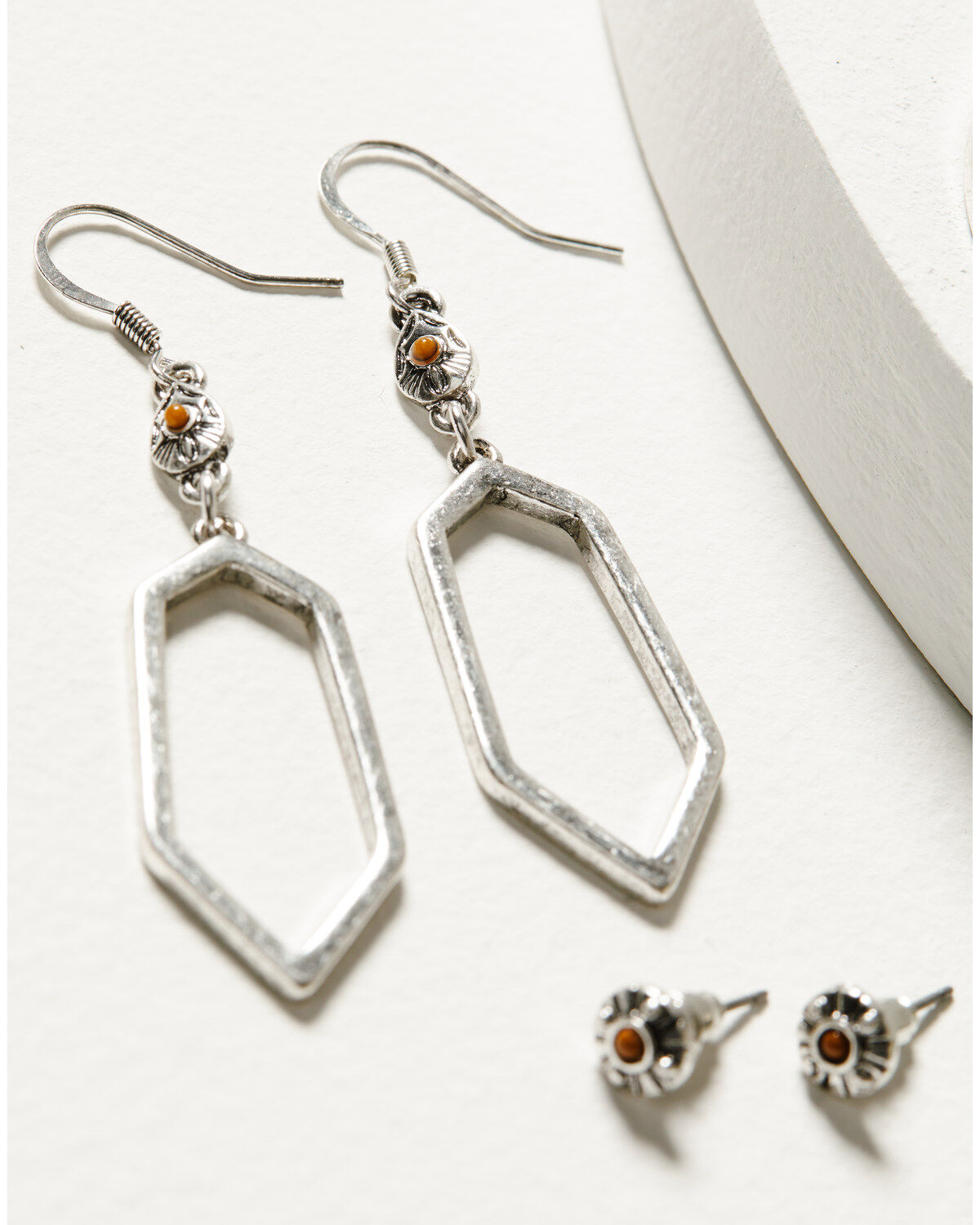 Shyanne Women's Monument Valley 4-Piece Drop & Stud Earrings Set