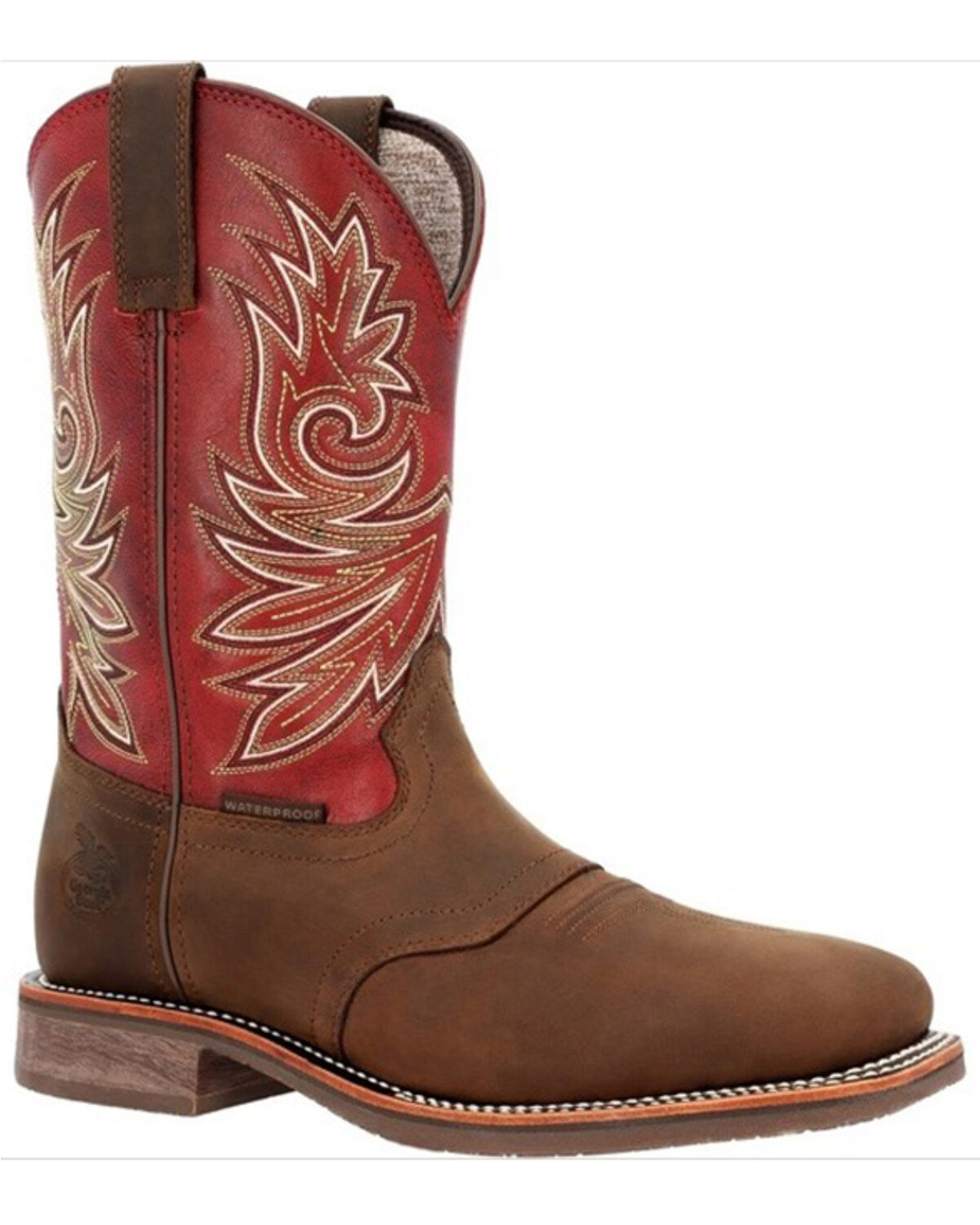 Georgia Boot Men's Carbo-Tec Waterproof Soft Toe Western Boots - Square Toe