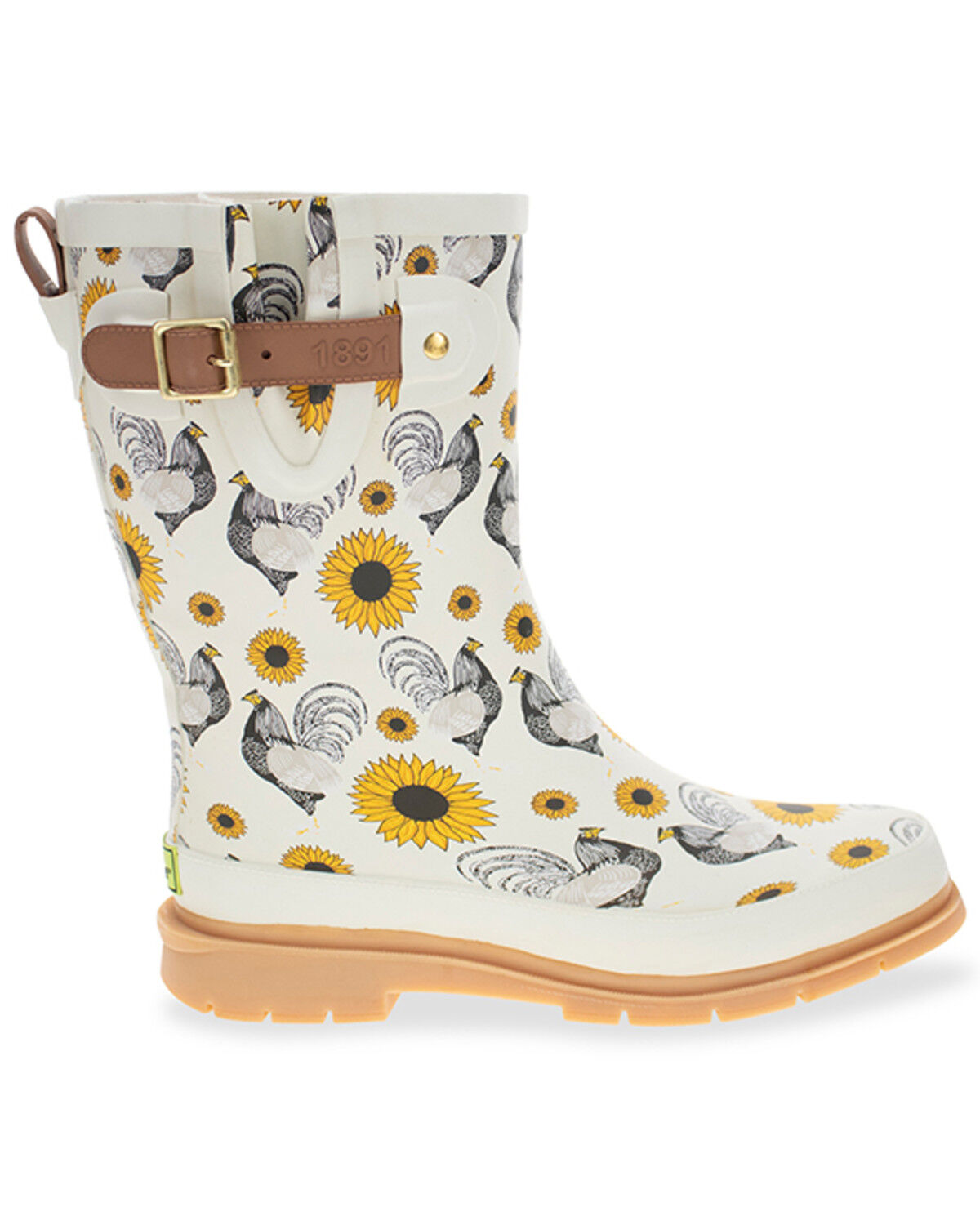 Western Chief Women's Rooster Mid Rain Boots - Round Toe