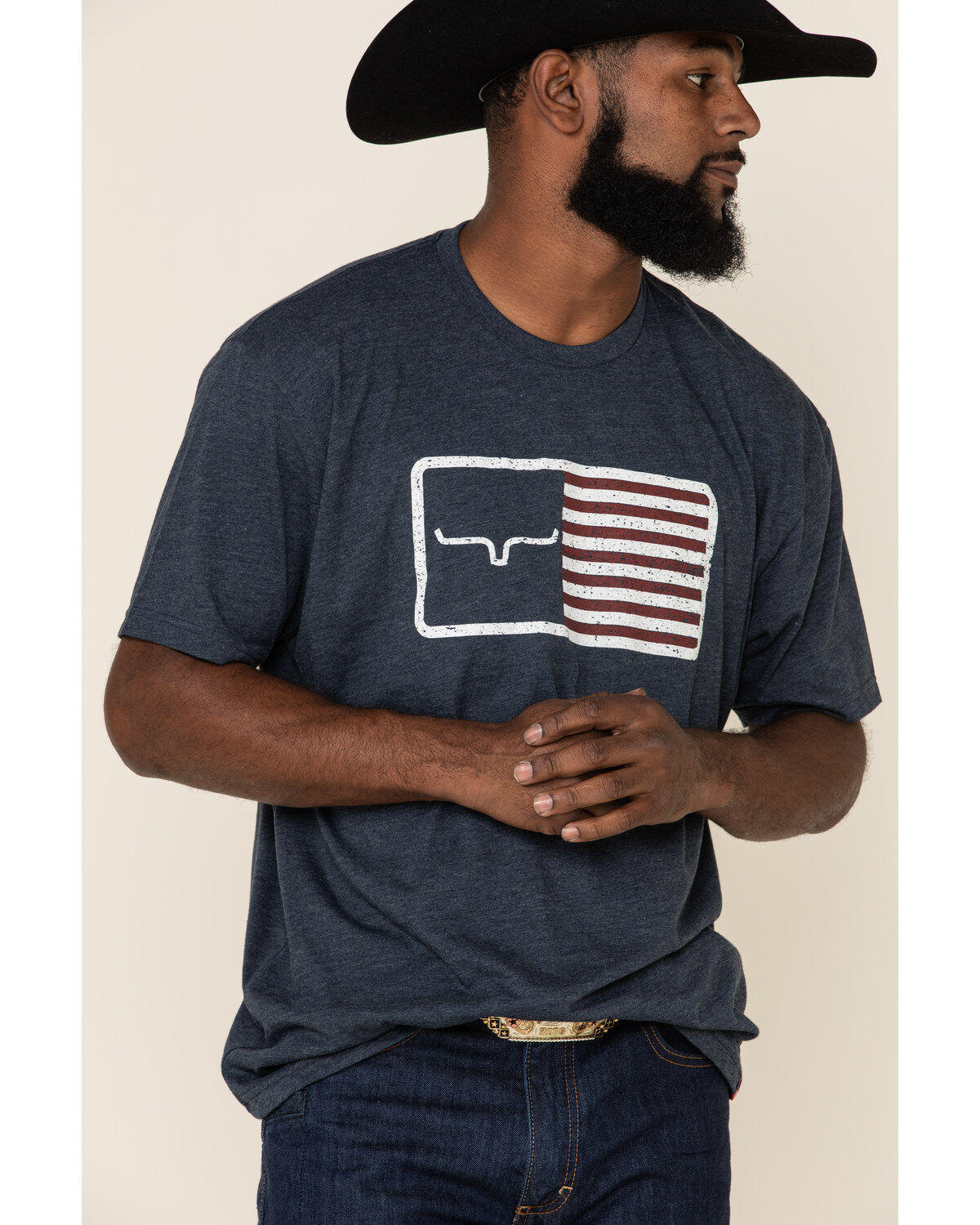 Kimes Ranch Men's Navy American Trucker Graphic T-Shirt