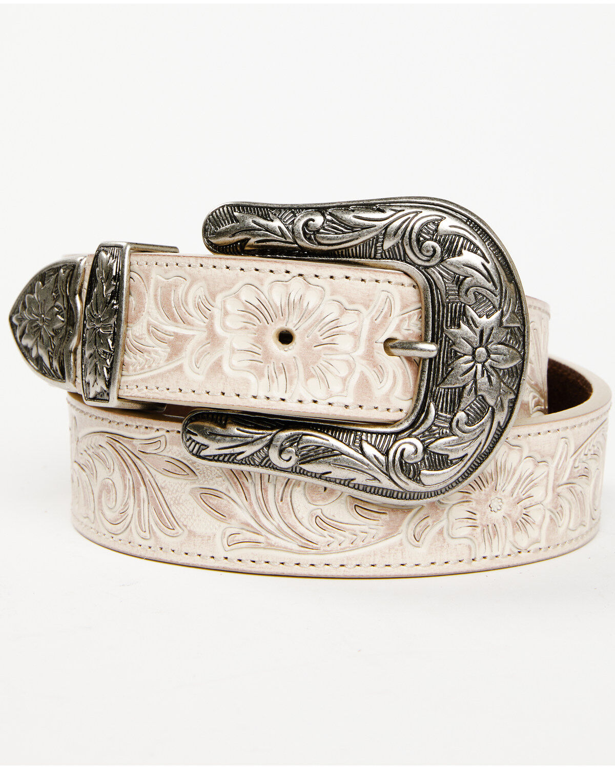 Shyanne Women's Buckle Floral Embossed Western Belt