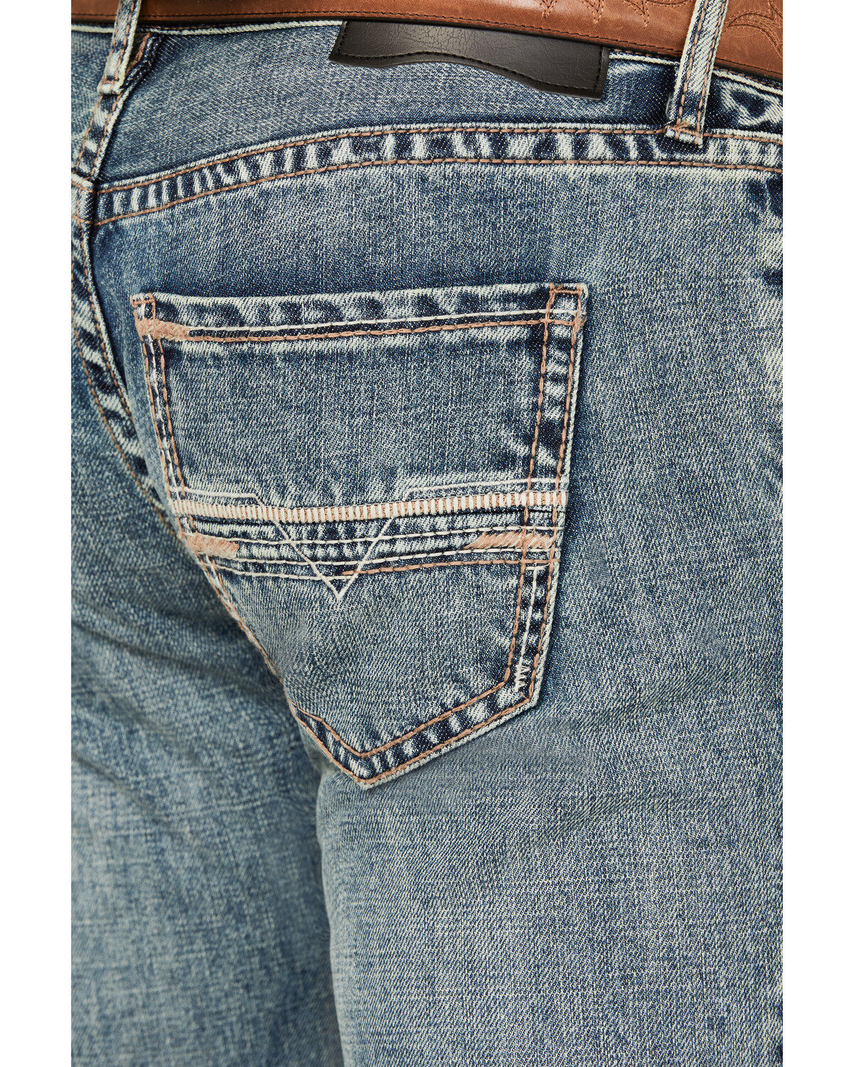 Rock & Roll Denim Men's Pistol Medium Vintage Wash Bootcut Rigid Denim Jeans