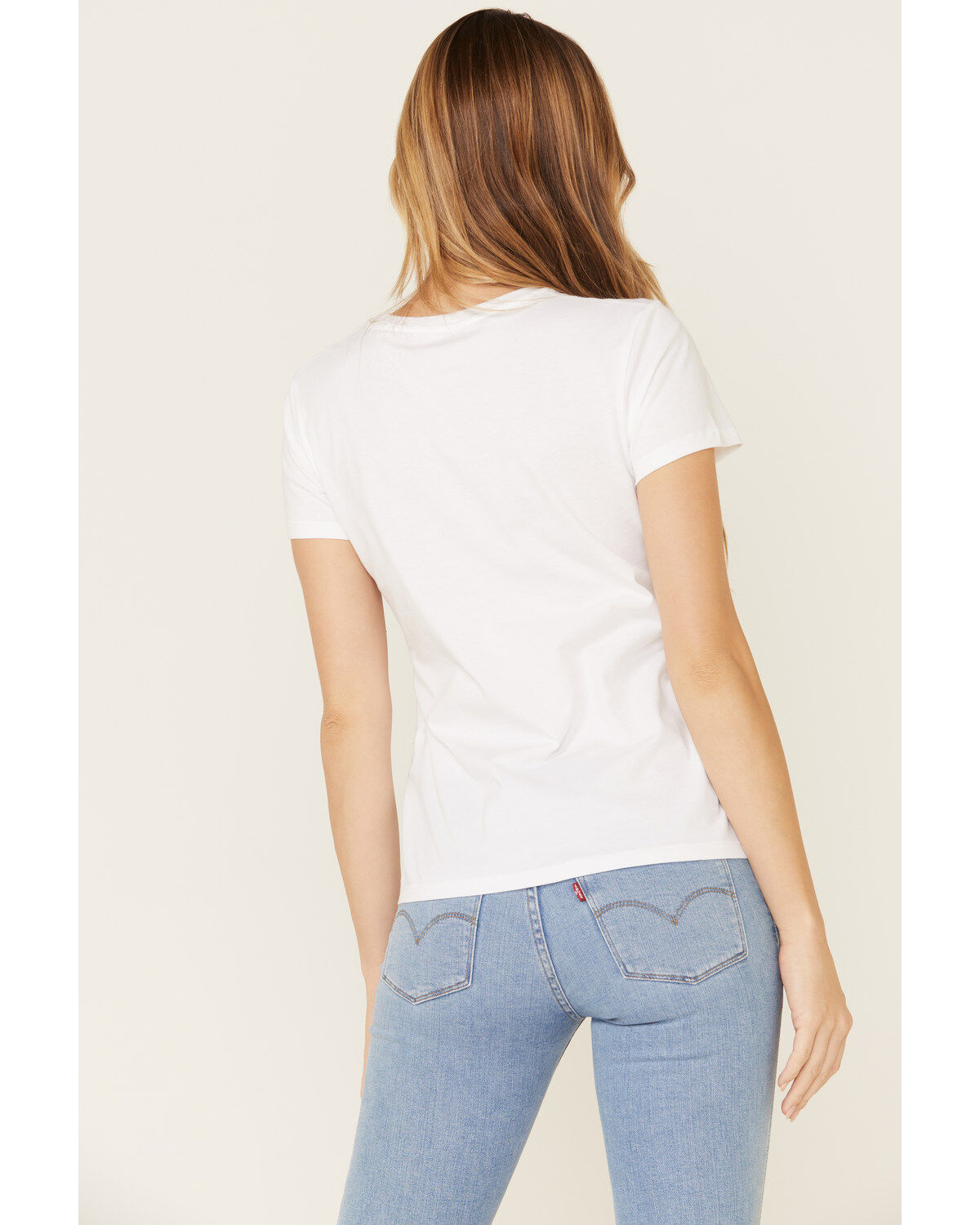 Levi's Women's White Sunset Logo Graphic Tee