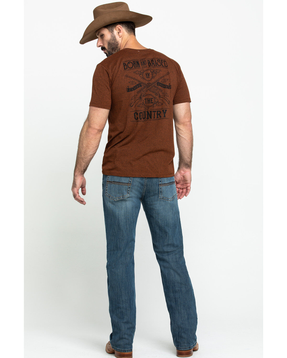 Cody James Men's Bozeman Medium Wash Slim Bootcut Stretch Denim Jeans