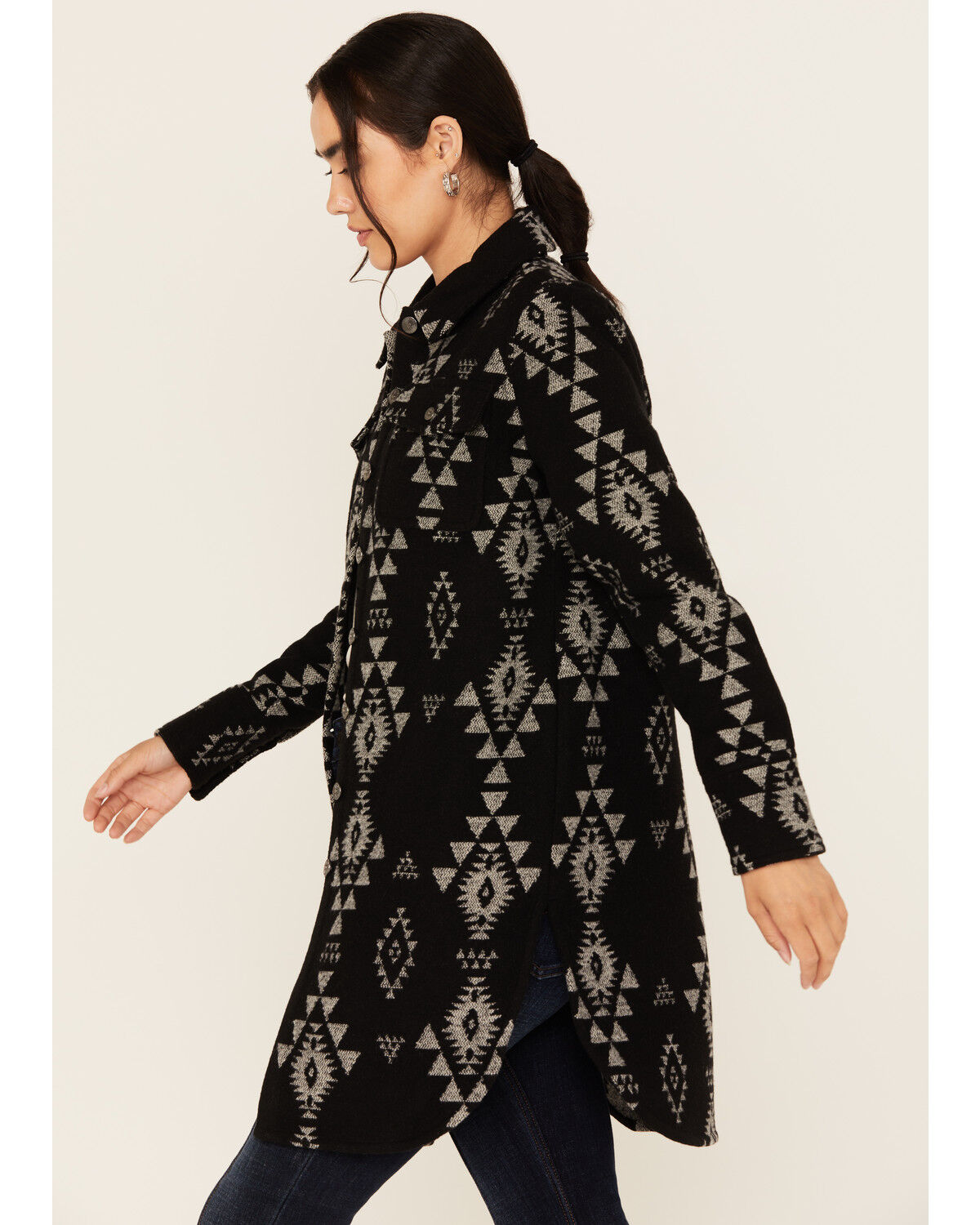 Shyanne Women's Southwestern Print Button-Down Shacket