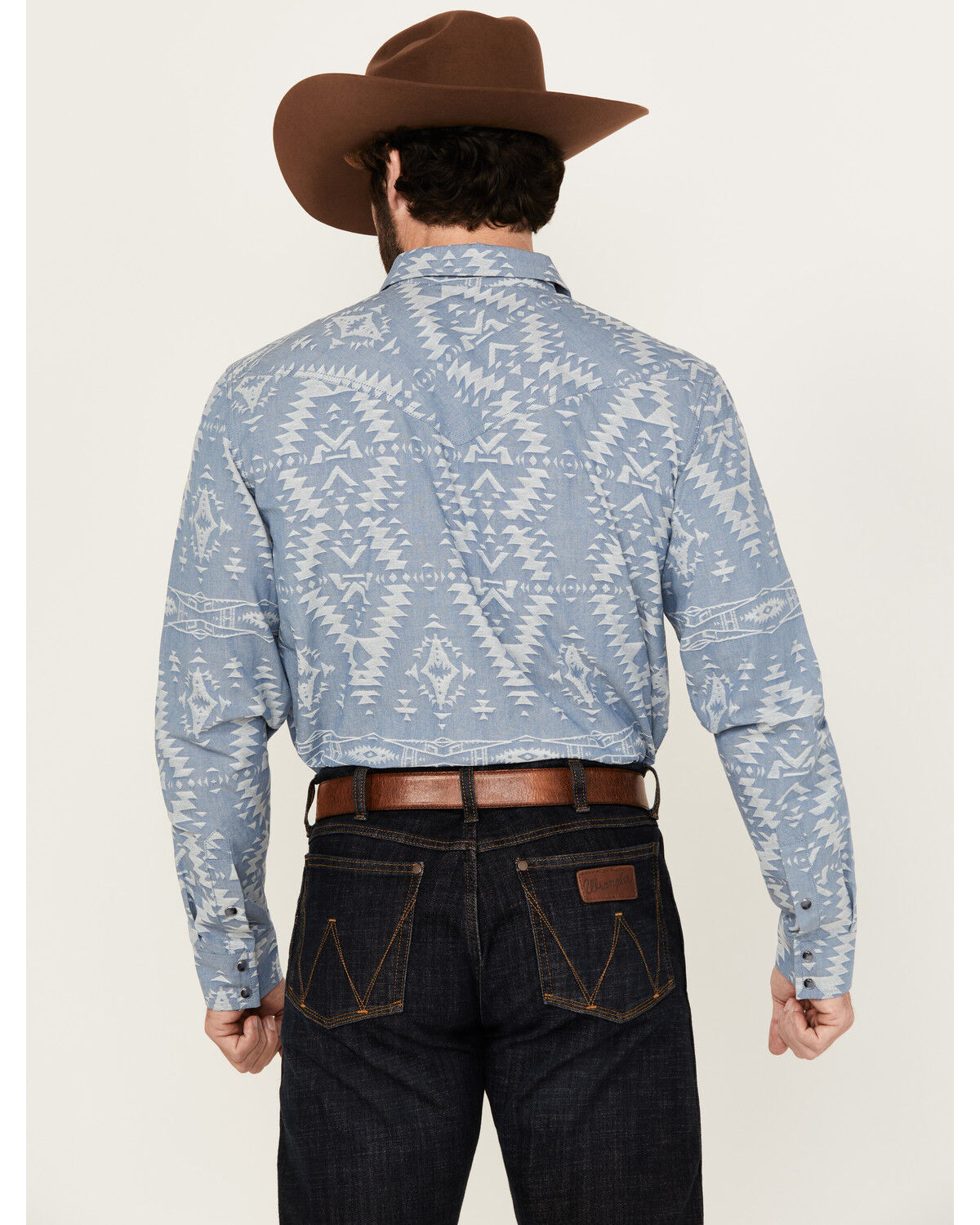 Cody James Men's Badlands Southwestern Print Long Sleeve Snap Western Shirt