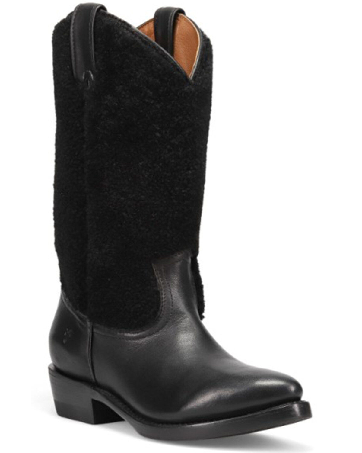 Frye Women's Billy Pull-On Shearling Western Boots - Round Toe