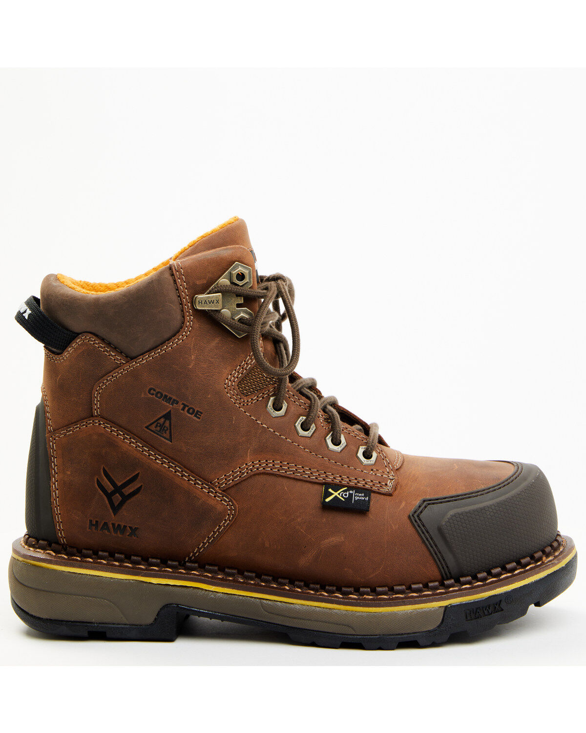 Hawx Men's 6" Crew Chief Internal Met Guard Work Boots - Composite Toe