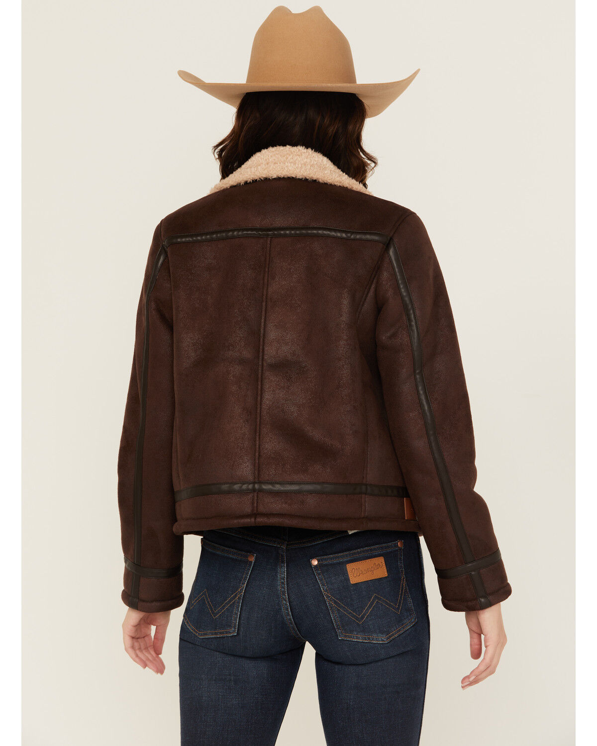 Shyanne Women's Shearling Lined Faux Suede Jacket