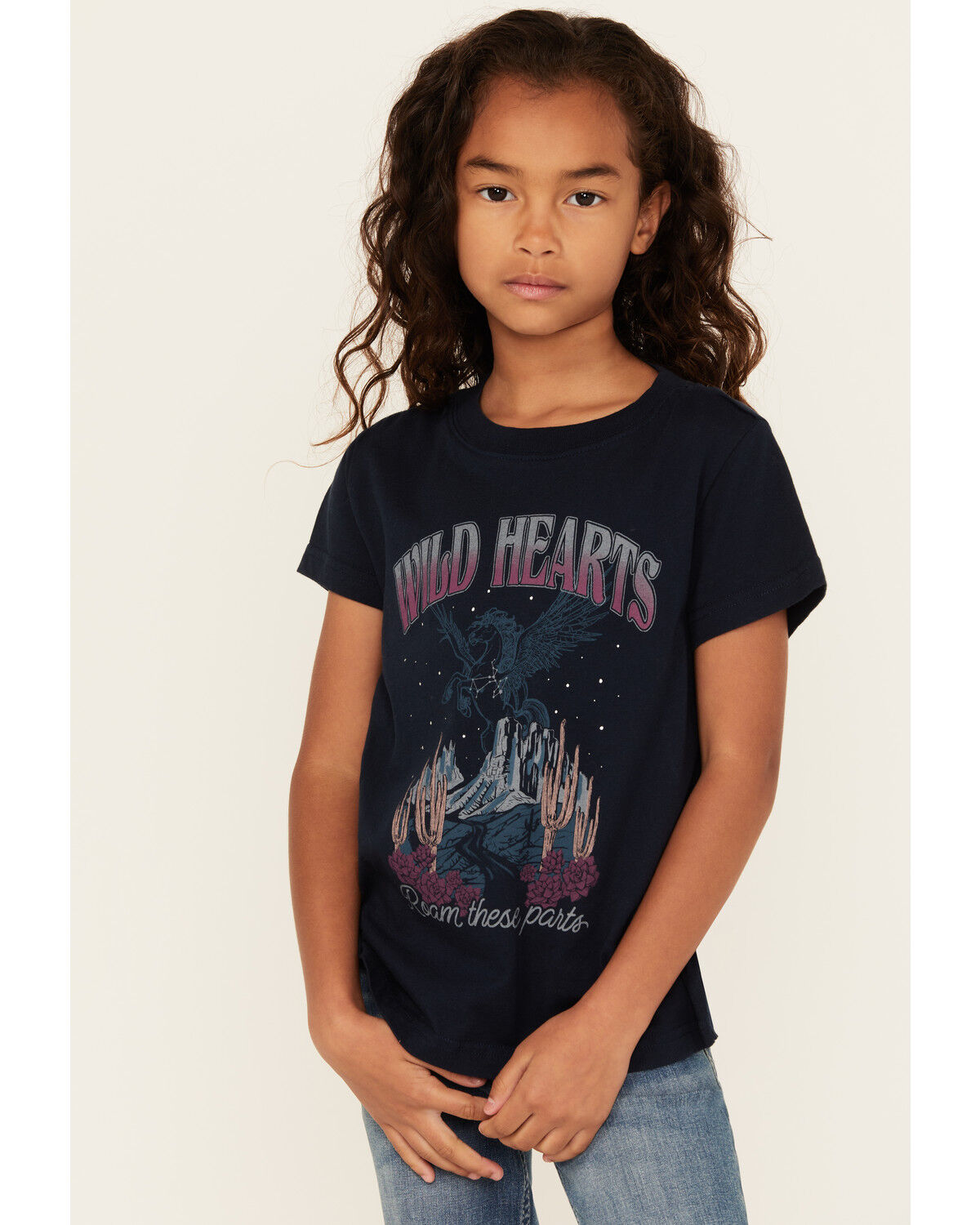 Shyanne Girls' Wild Hearts Short Sleeve Graphic Tee