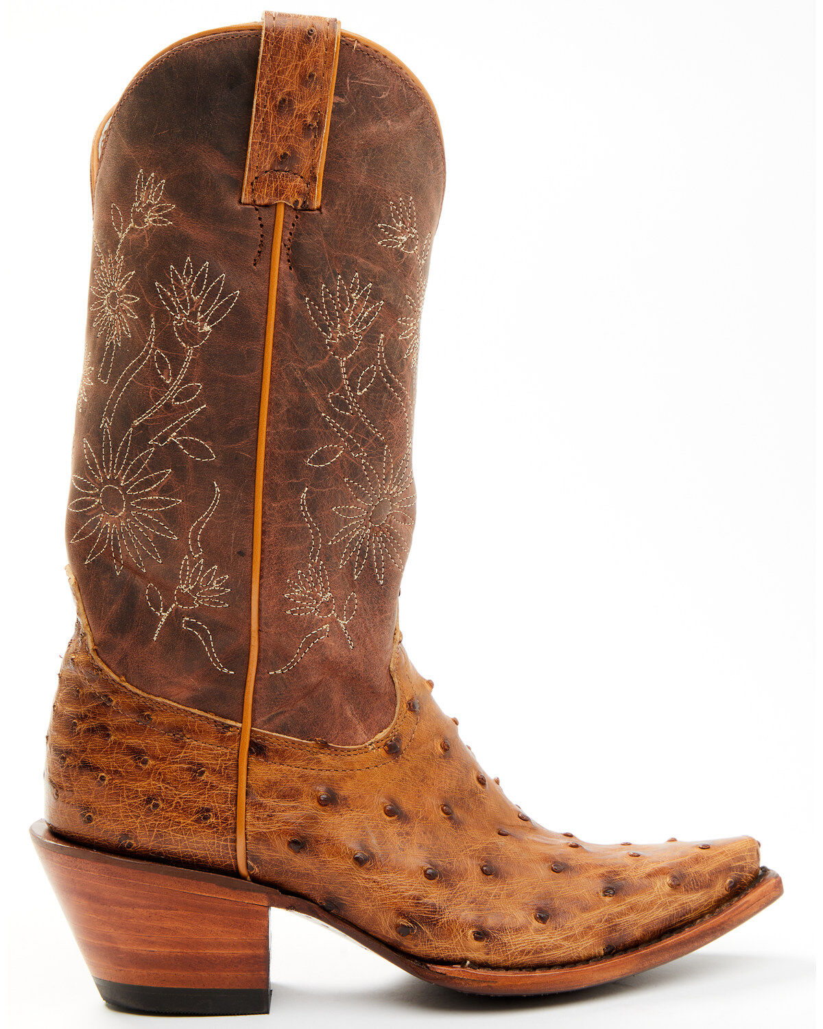 Shyanne Women's Daisie Exotic Full Quill Ostrich Western Boots - Snip Toe