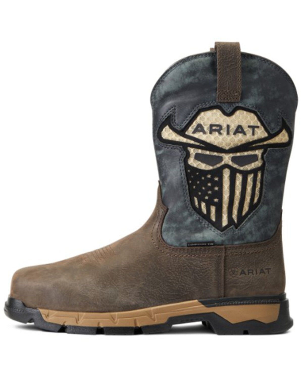 Ariat Men's Rebar Flex Western VentTek Incognito Composite Work Boots - Wide Square Toe