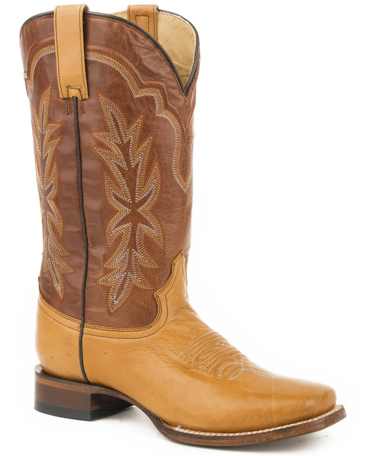 Stetson Women's Tan Jessica Western Boots - Broad Square Toe