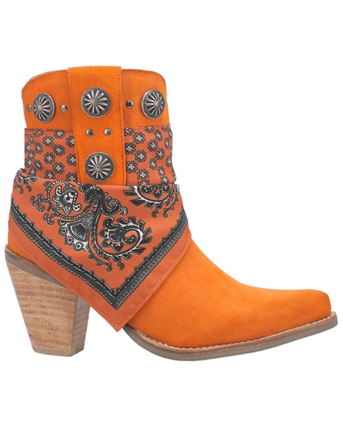 Dingo Women's Suede Bandida Western Booties - Round Toe