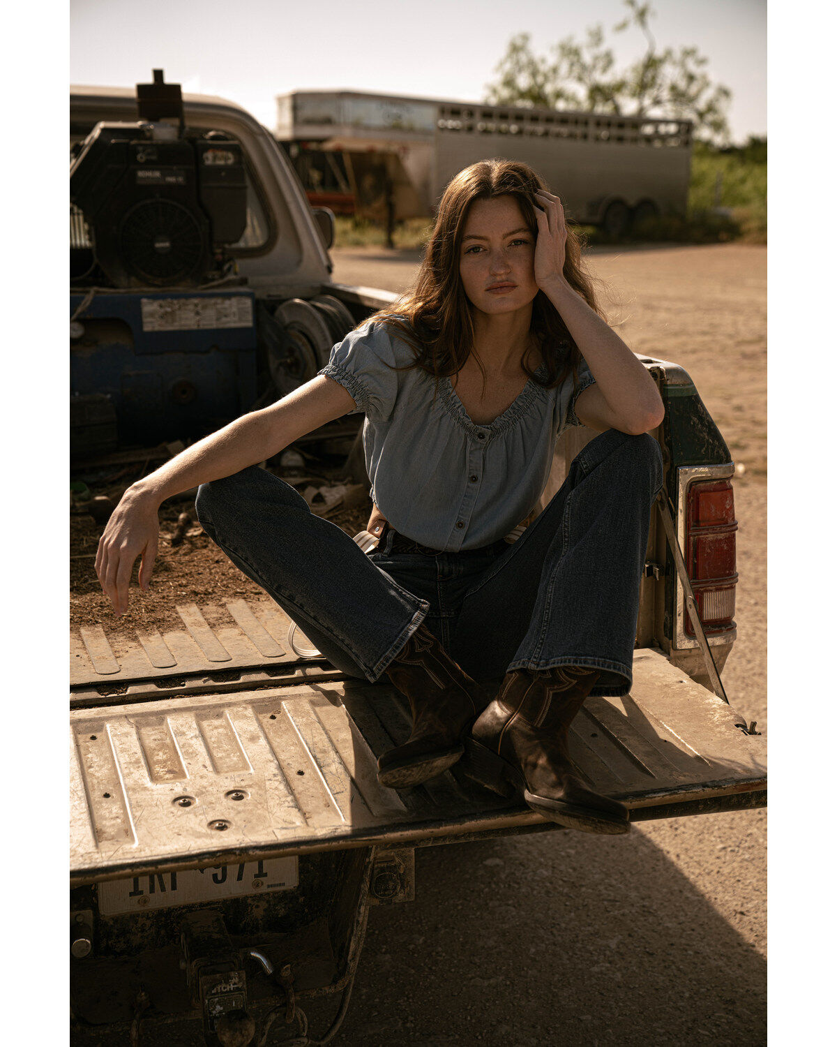 Cleo + Wolf Women's Off The Shoulder Peasant Top