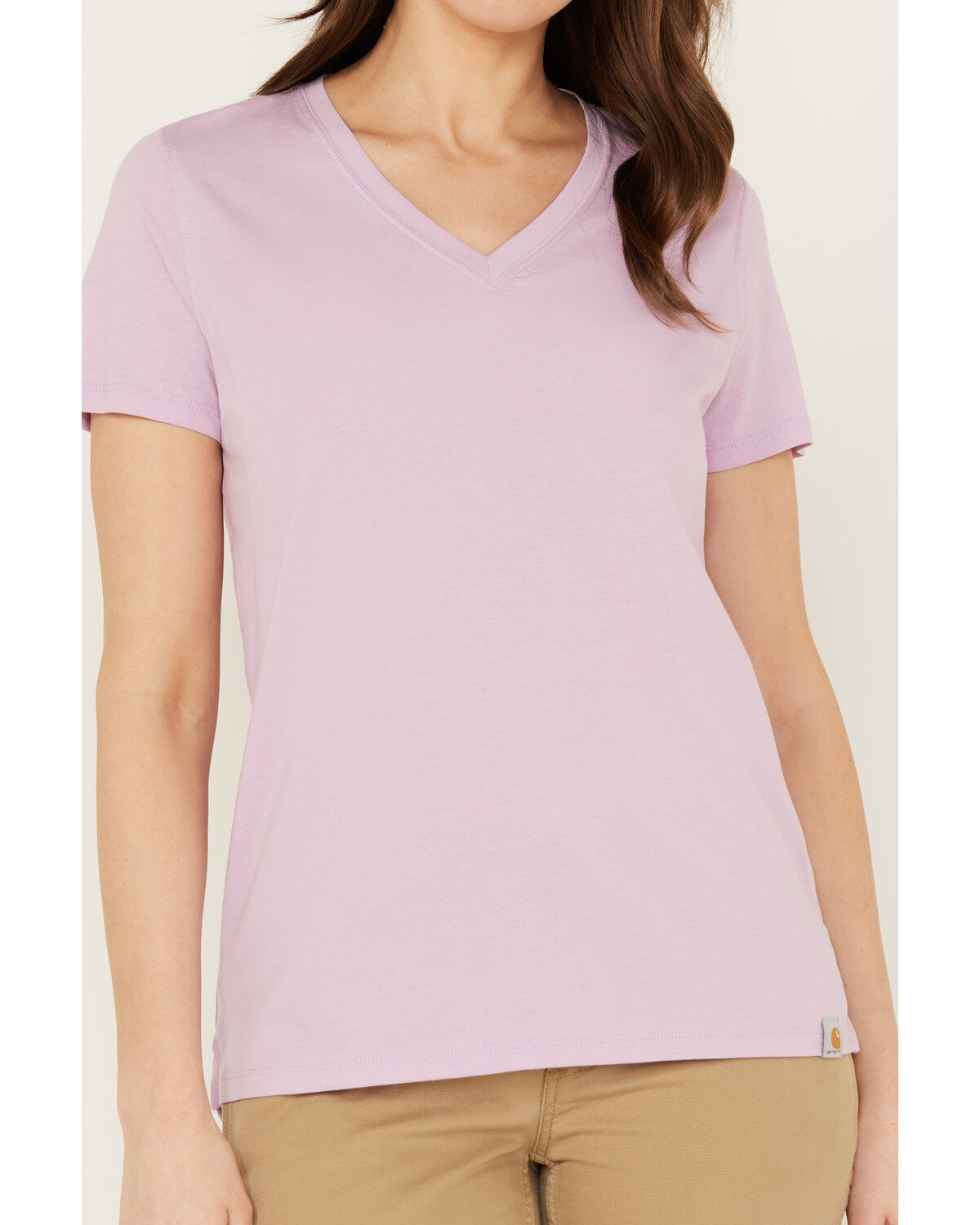 Carhartt Women's Relaxed Fit Lightweight Short Sleeve V Neck T-Shirt