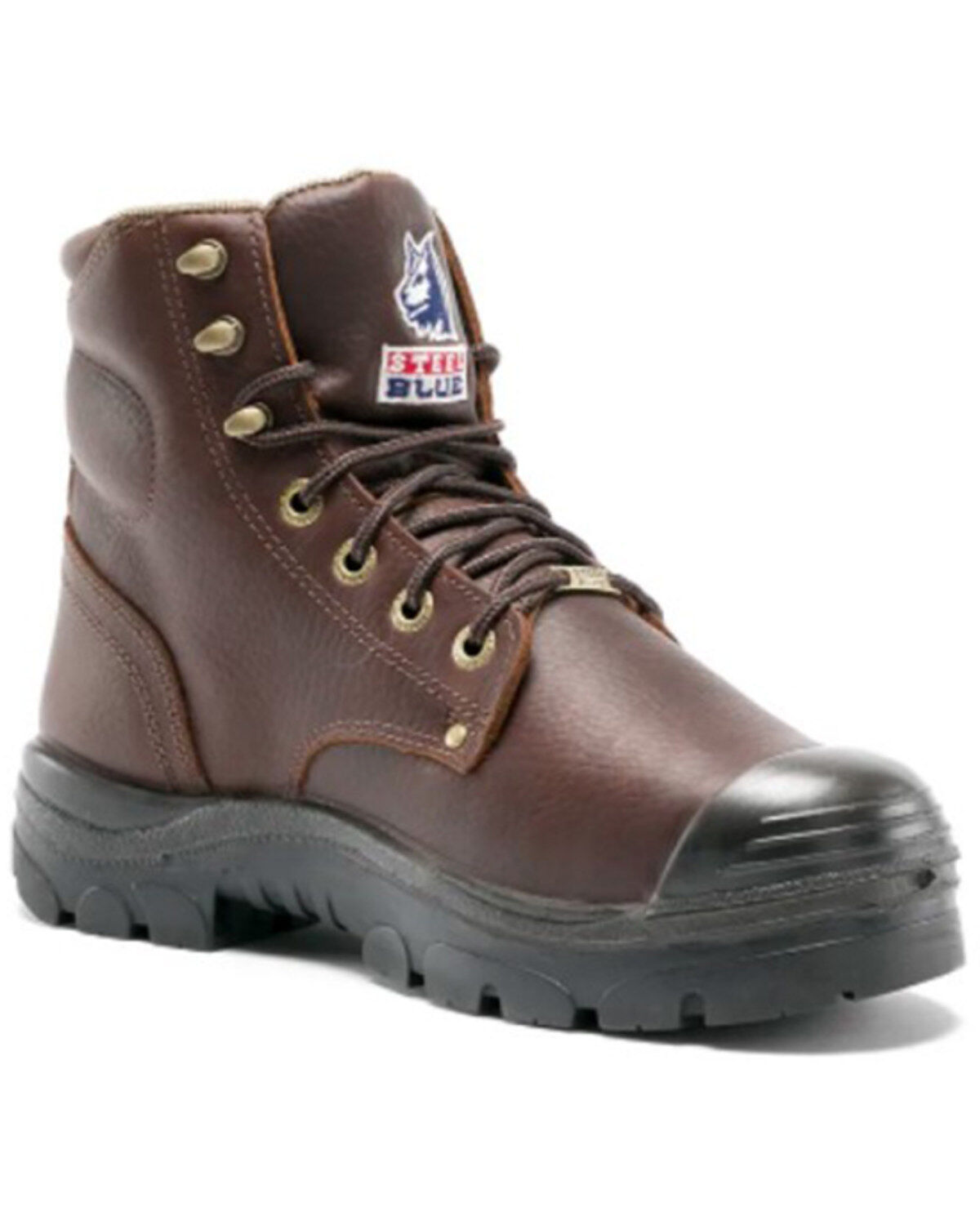 Steel Blue Men's Argyle Western Work Boots - Steel Toe