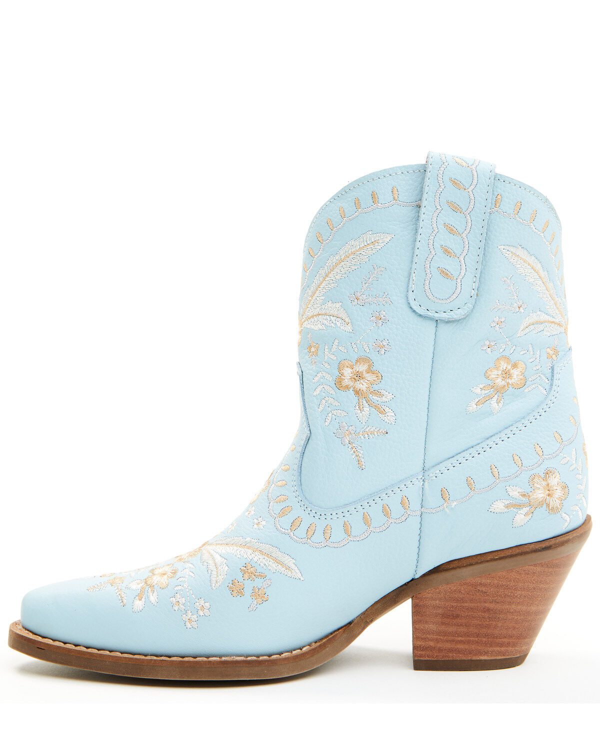 Dingo Women's Primrose Embroidered Leather Western Fashion Booties - Snip Toe