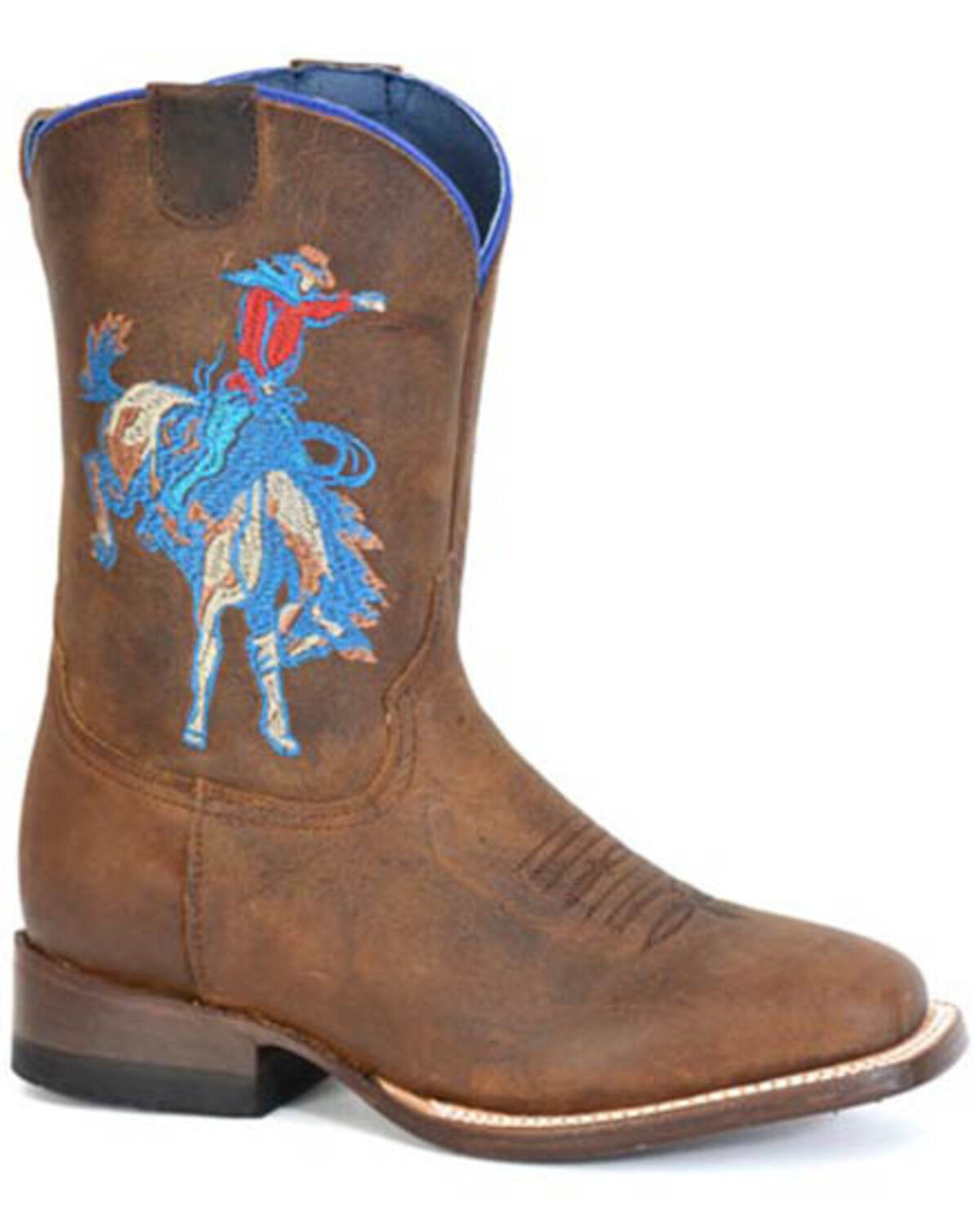 Roper Little Boys' Buckin' Bronc 2 Western Boots - Broad Square Toe