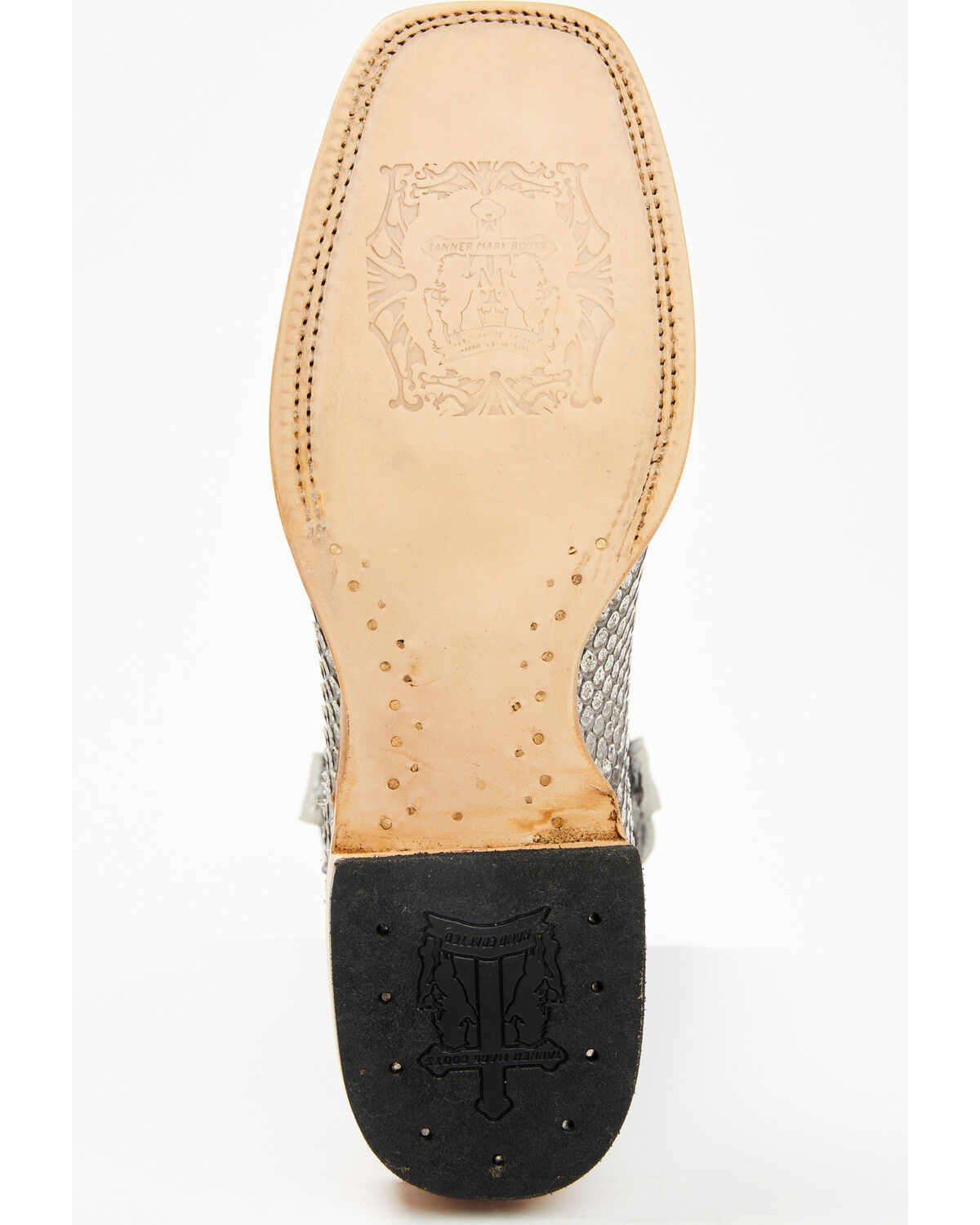 Tanner Mark Men's Exotic Python Western Boots - Broad Square Toe